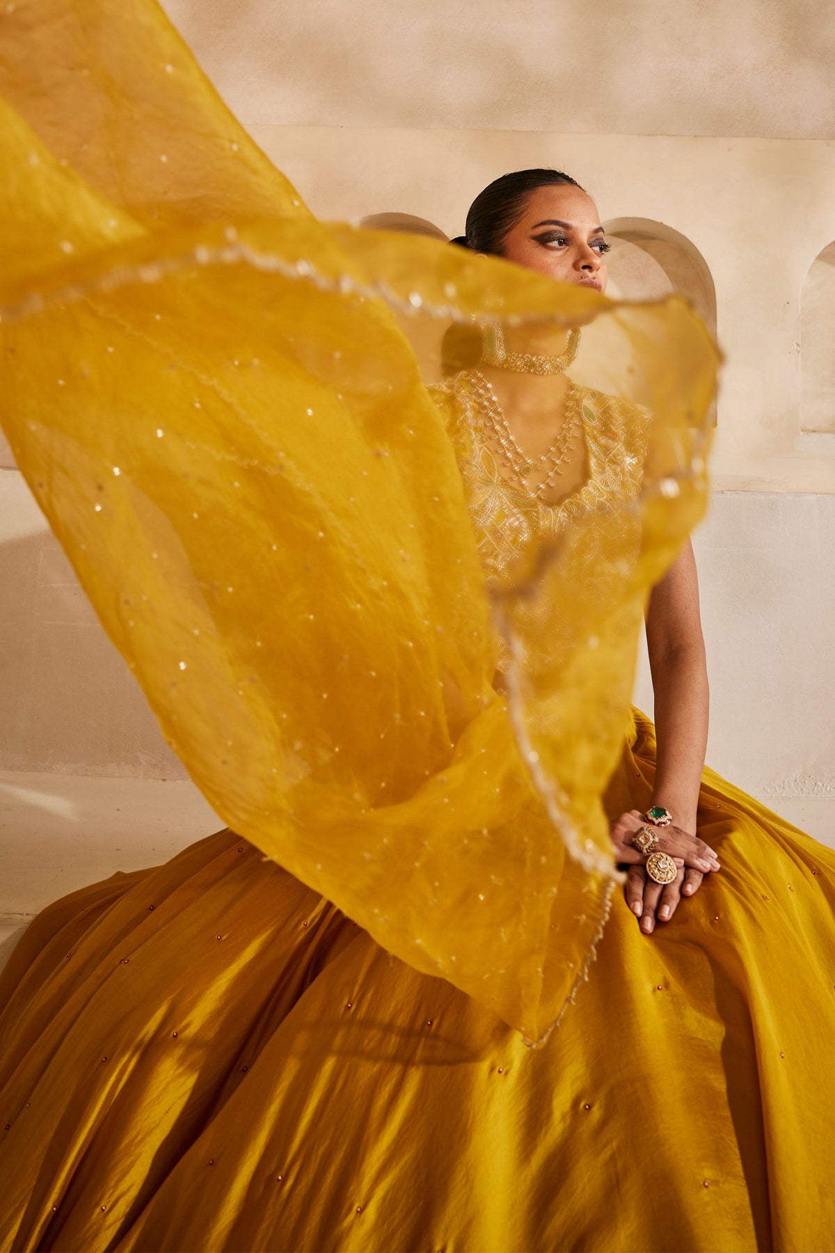Peeli Noor Lehenga Set