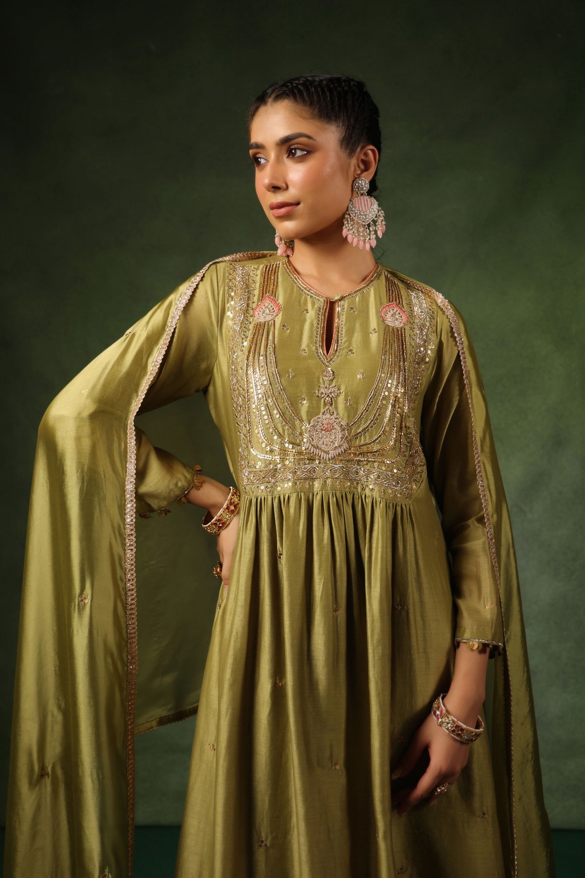 Pakeezah Jadau Kurta Set