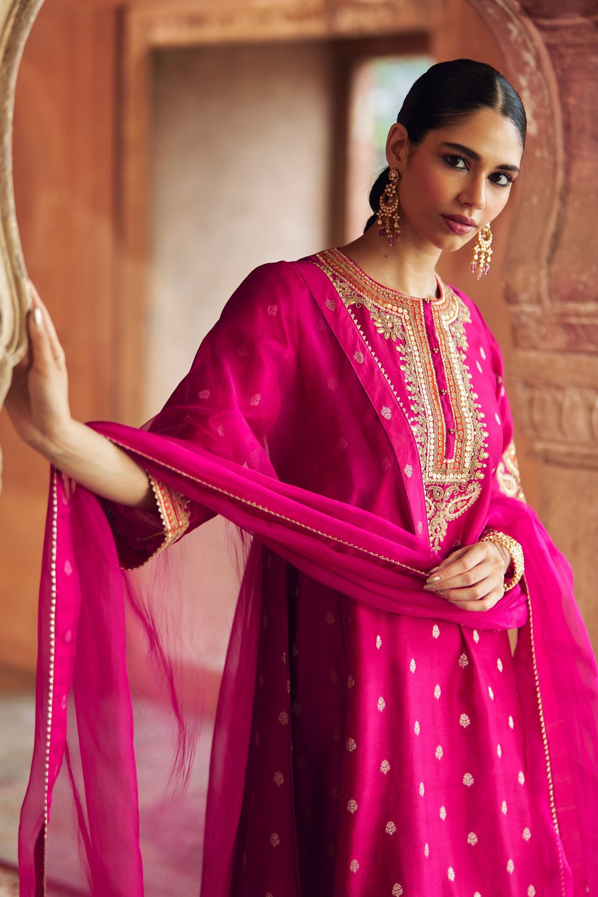 Inaayat Pink Chauga With Salwar