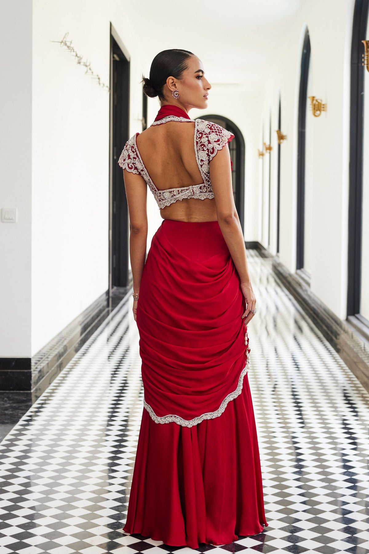 Amaris Drape Saree Set