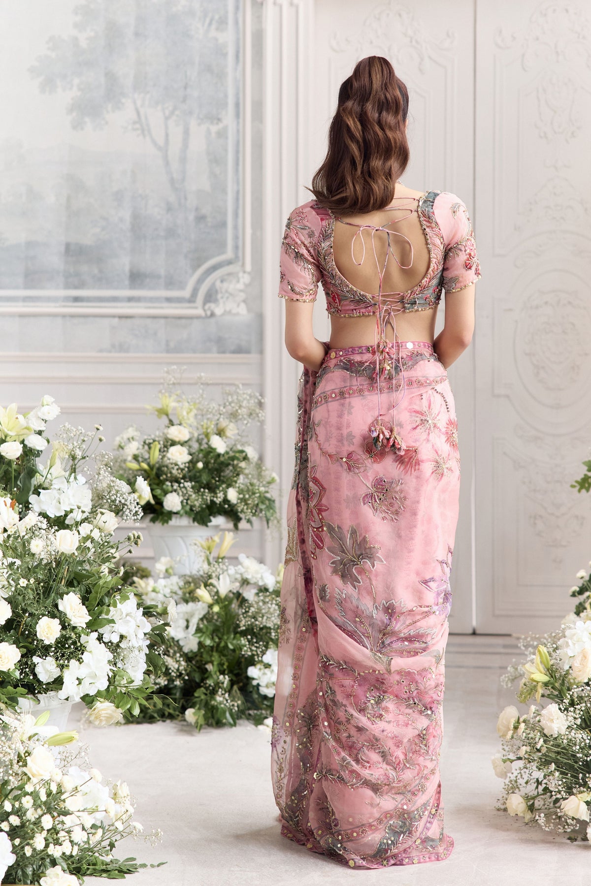 Chahat Draped Saree Set