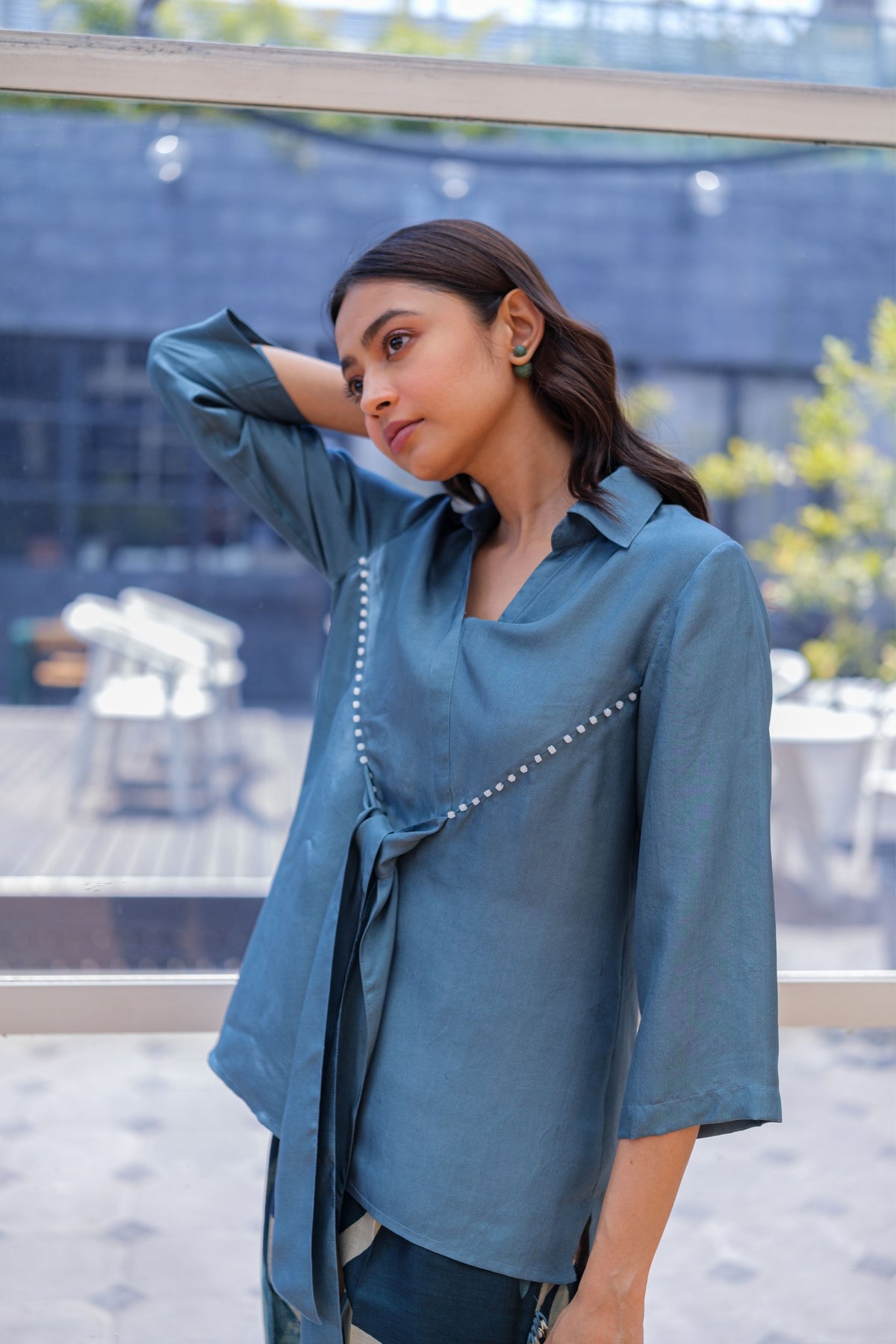 Cobalt Tie Top
