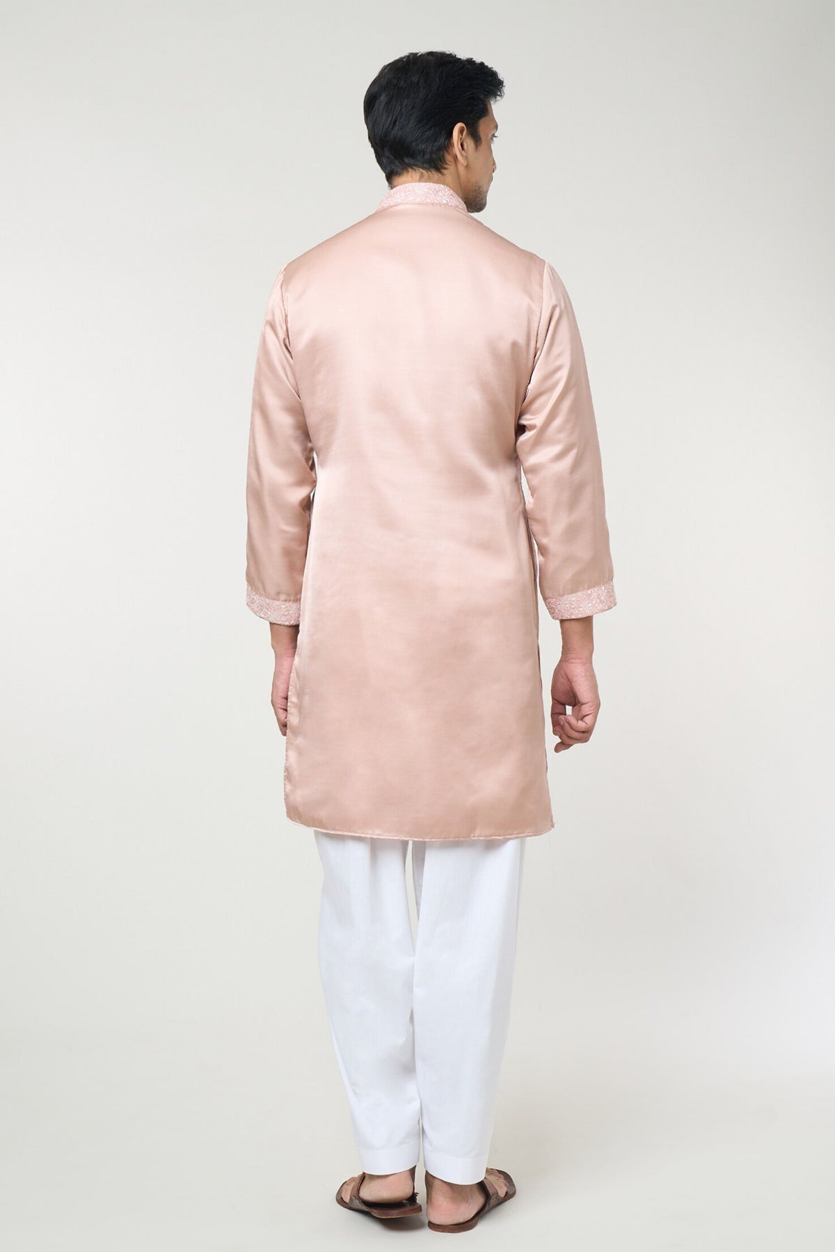 Dusty Rose Embroidred Kurta Set