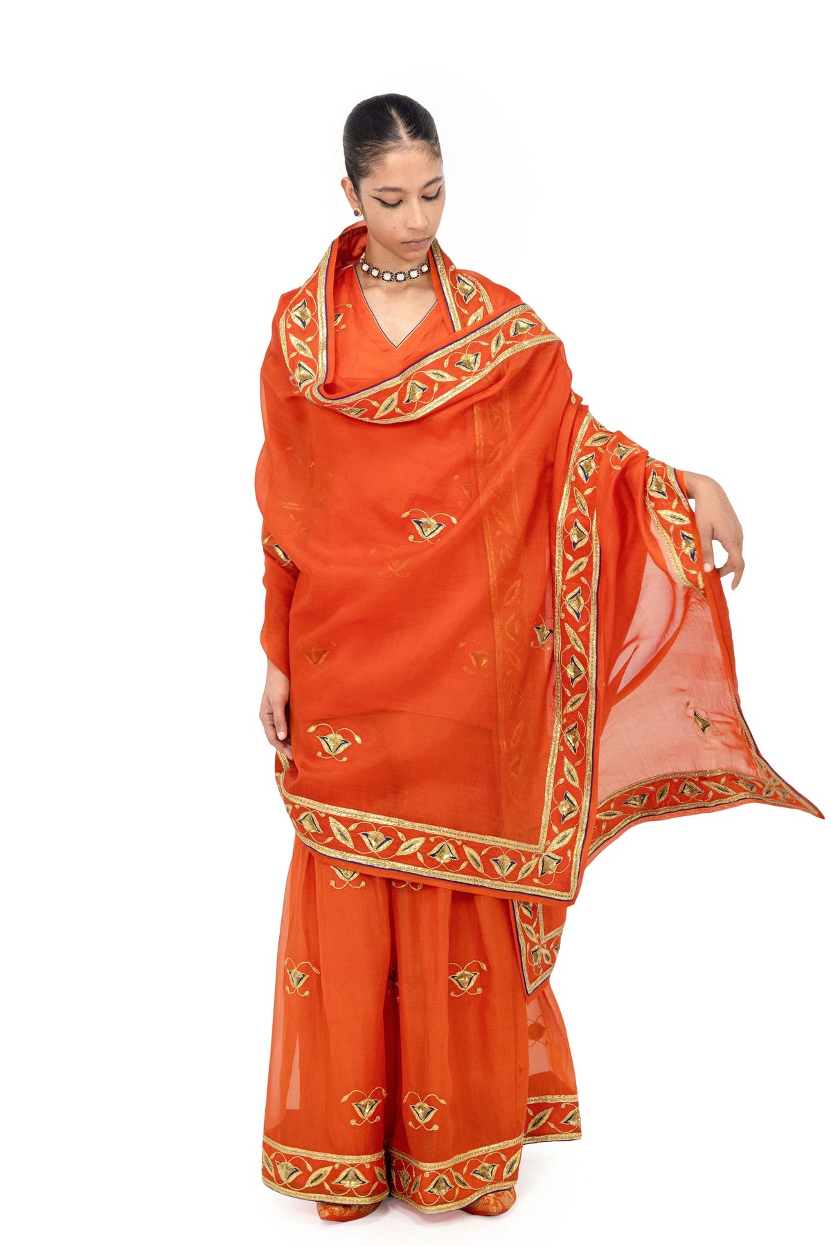 Dharnok Gerua Dupatta