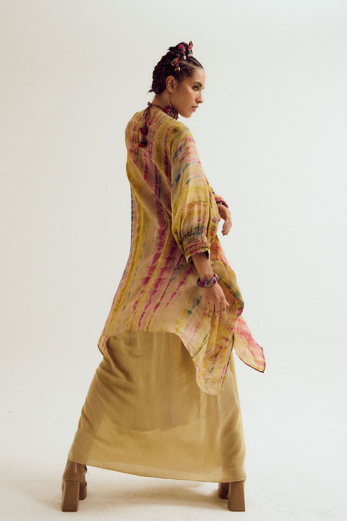 Gulmohar Kaftan Set