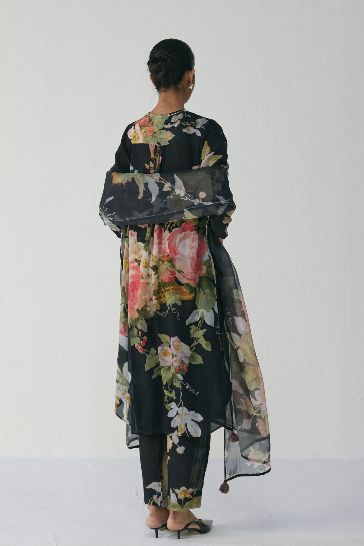 Carmine Long Kurta Set