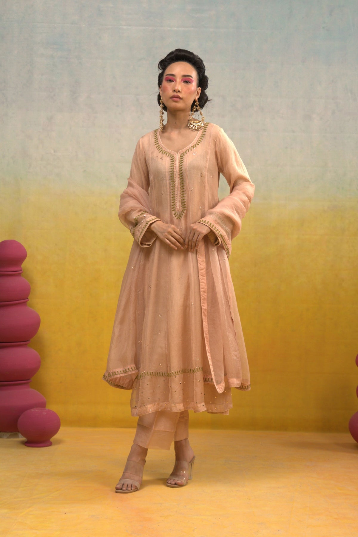 Nude Pink Kalidar Set