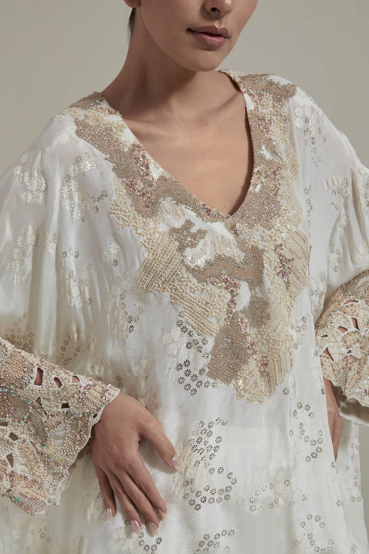 Ivory Kaftan Set
