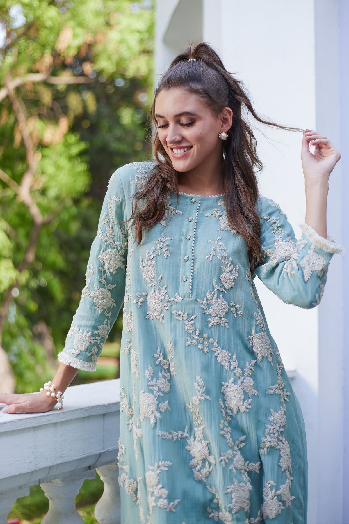 Green Muse Kurta Set