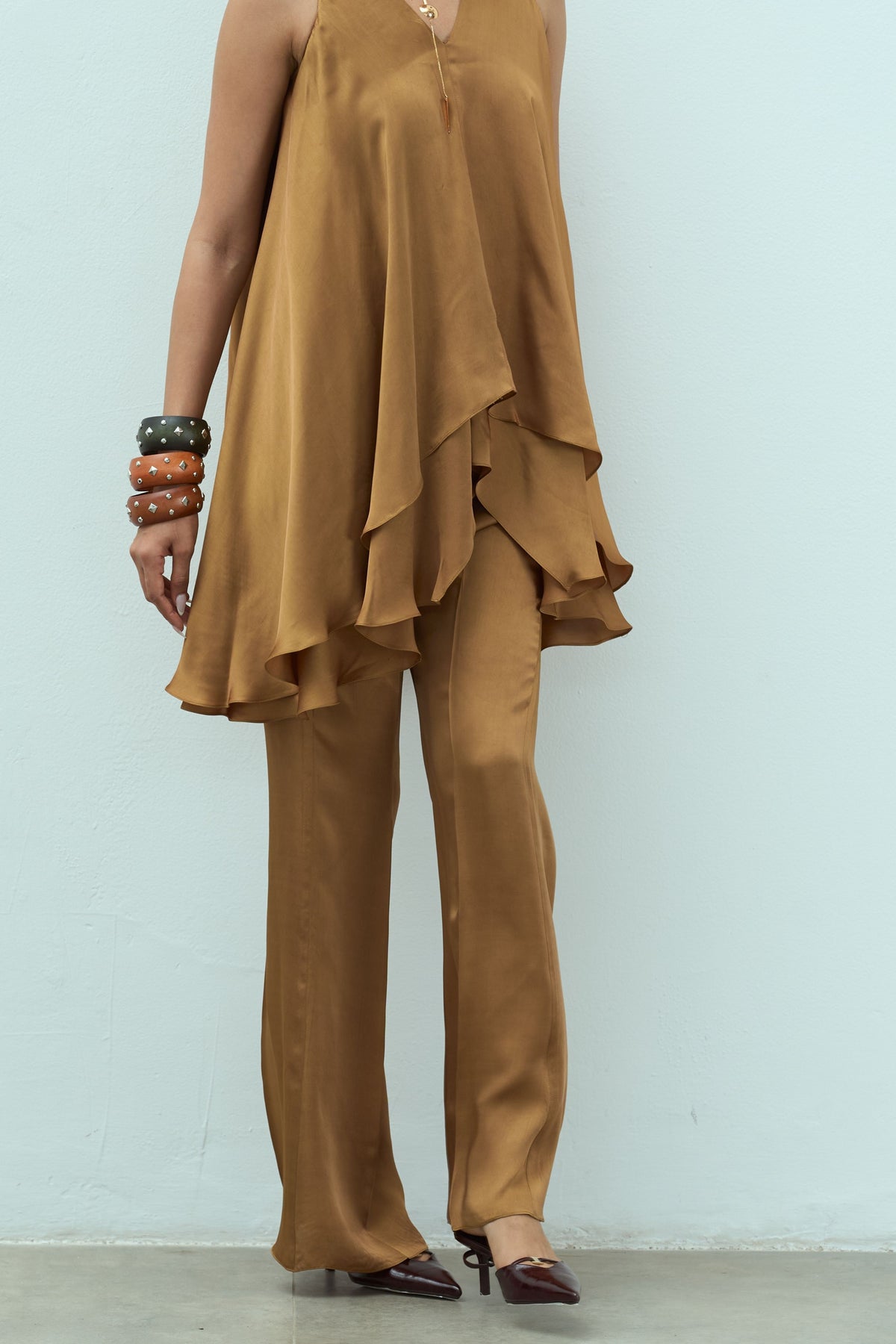 Fawn Gold Dahlia Set