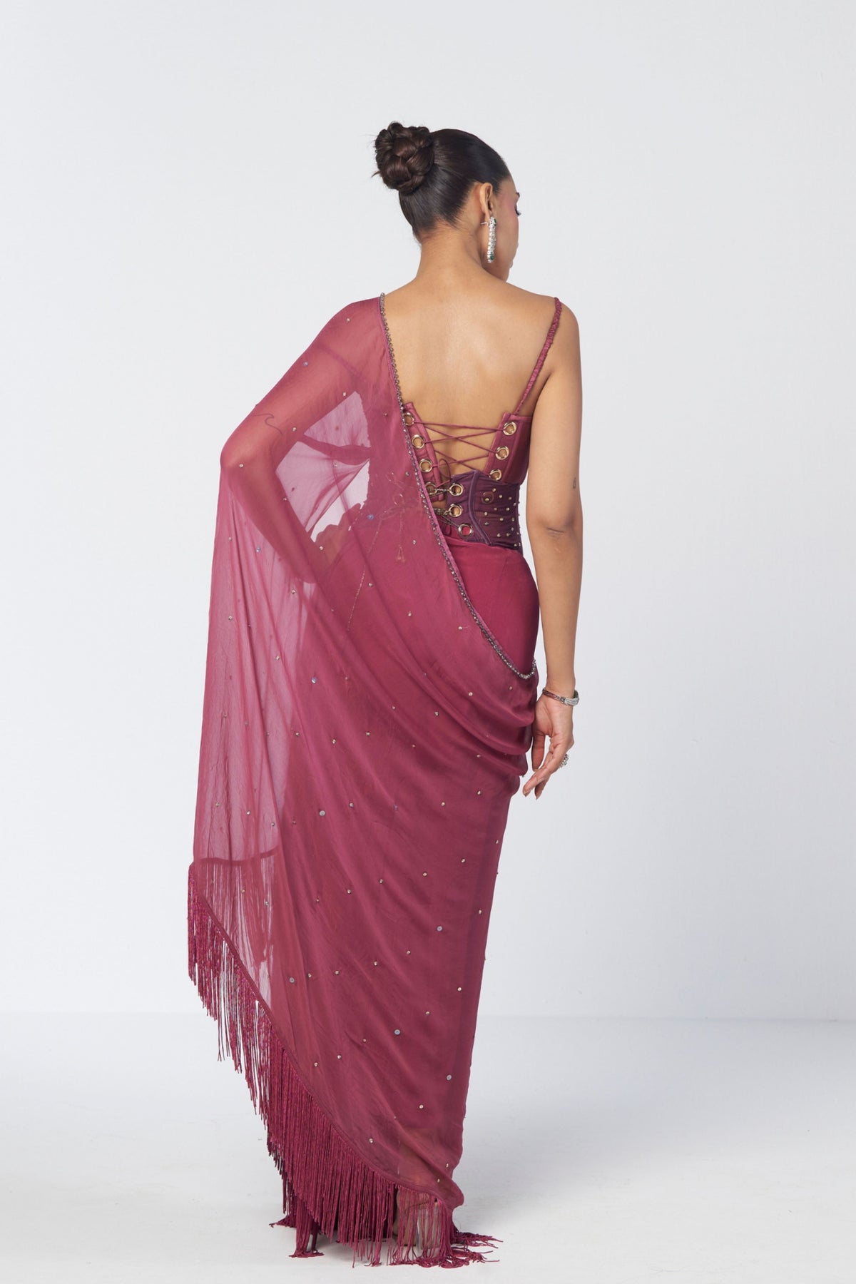 Param Sundari Draped Saree Set