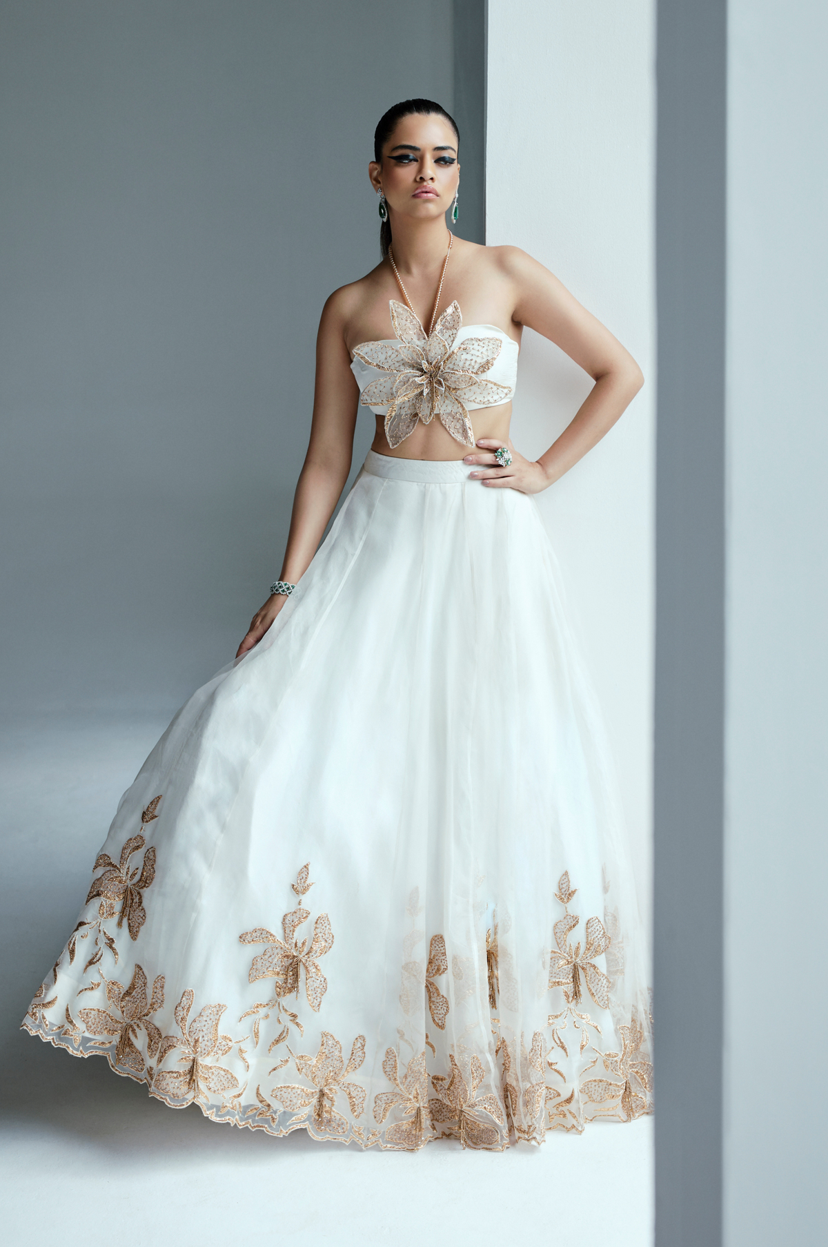 Floral Motif Lehenga