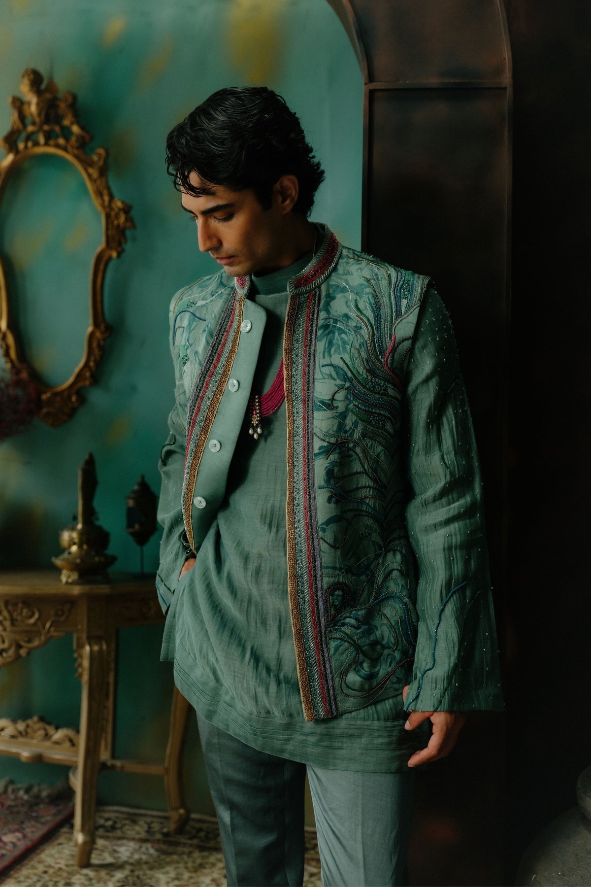 Kalapi Nehru Jacket Set