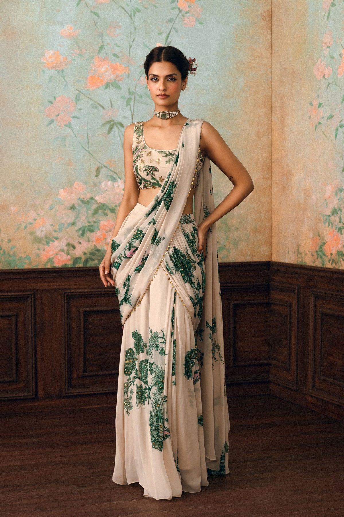 Teresa Drape Saree Set