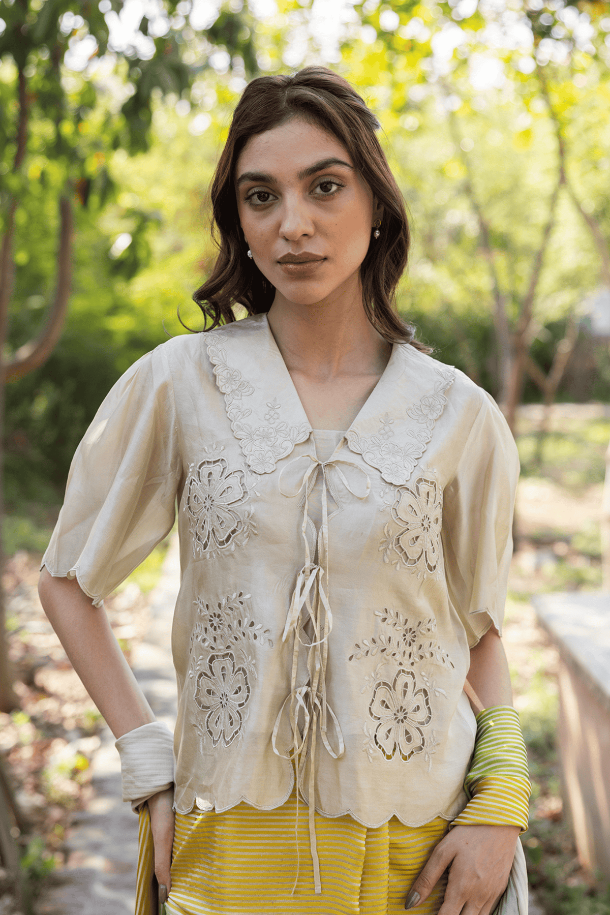 Secret Garden Beige Blouse
