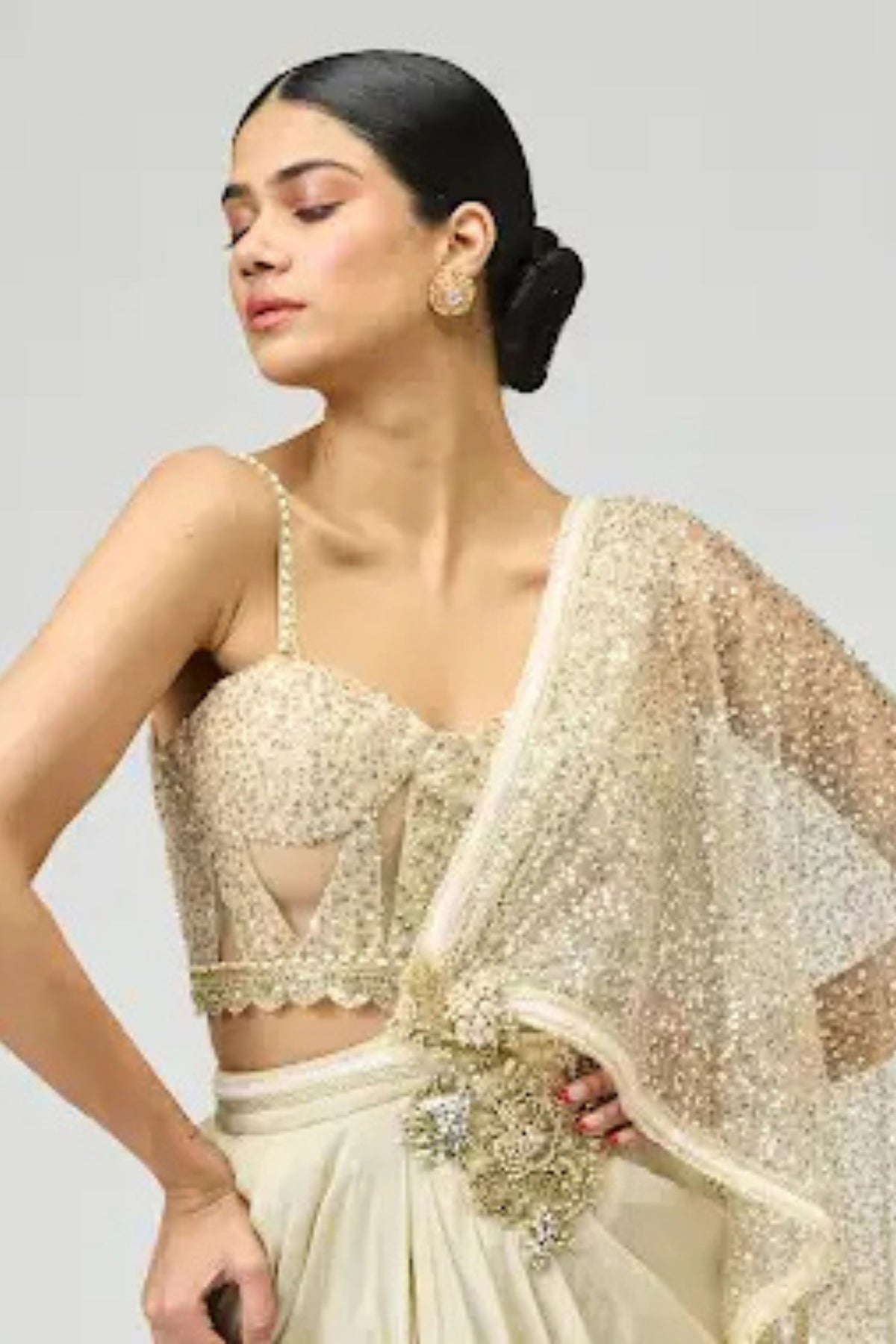 Viscose Tissue Saree Set