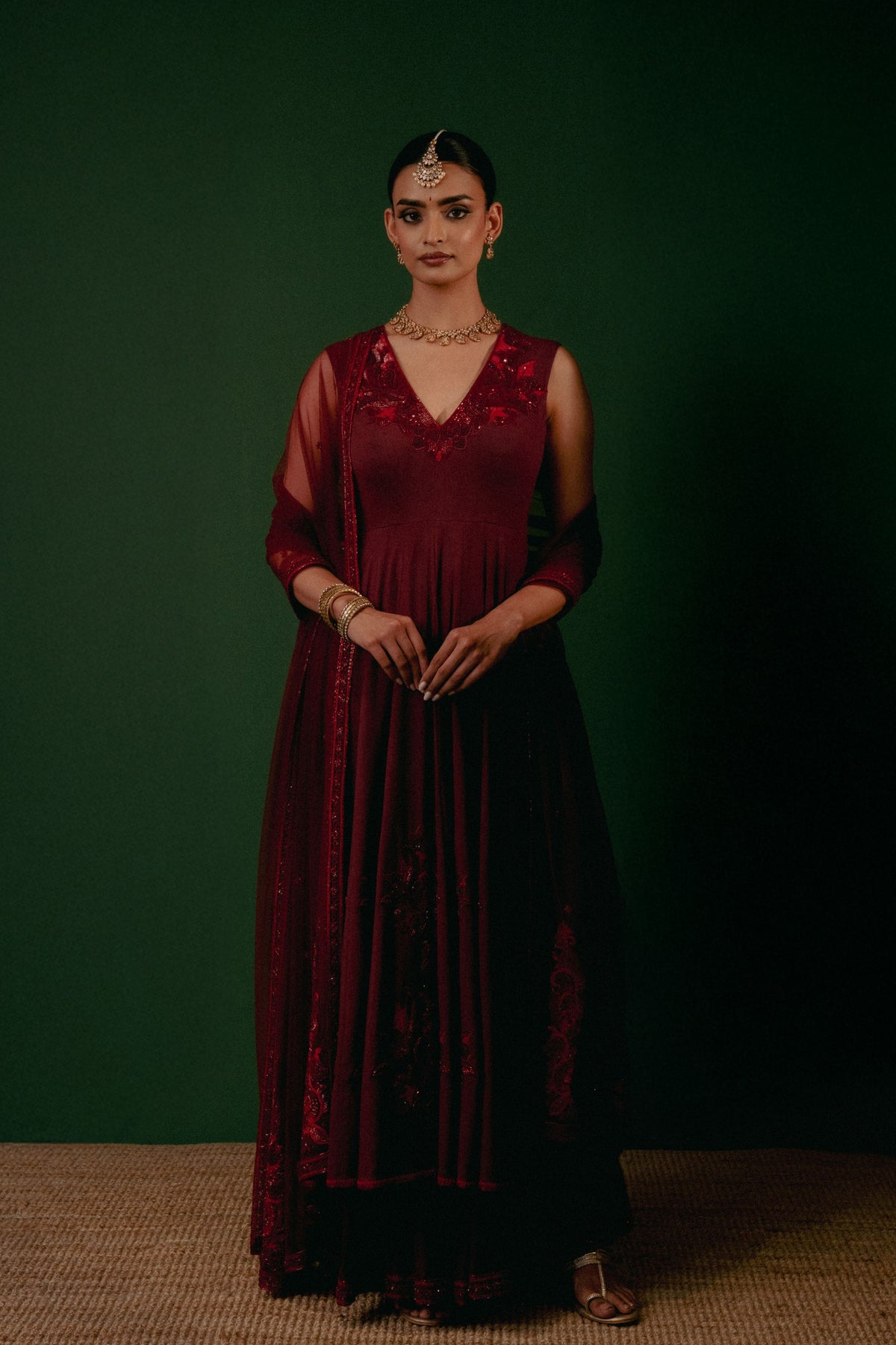 Sindhura Anarkali Set