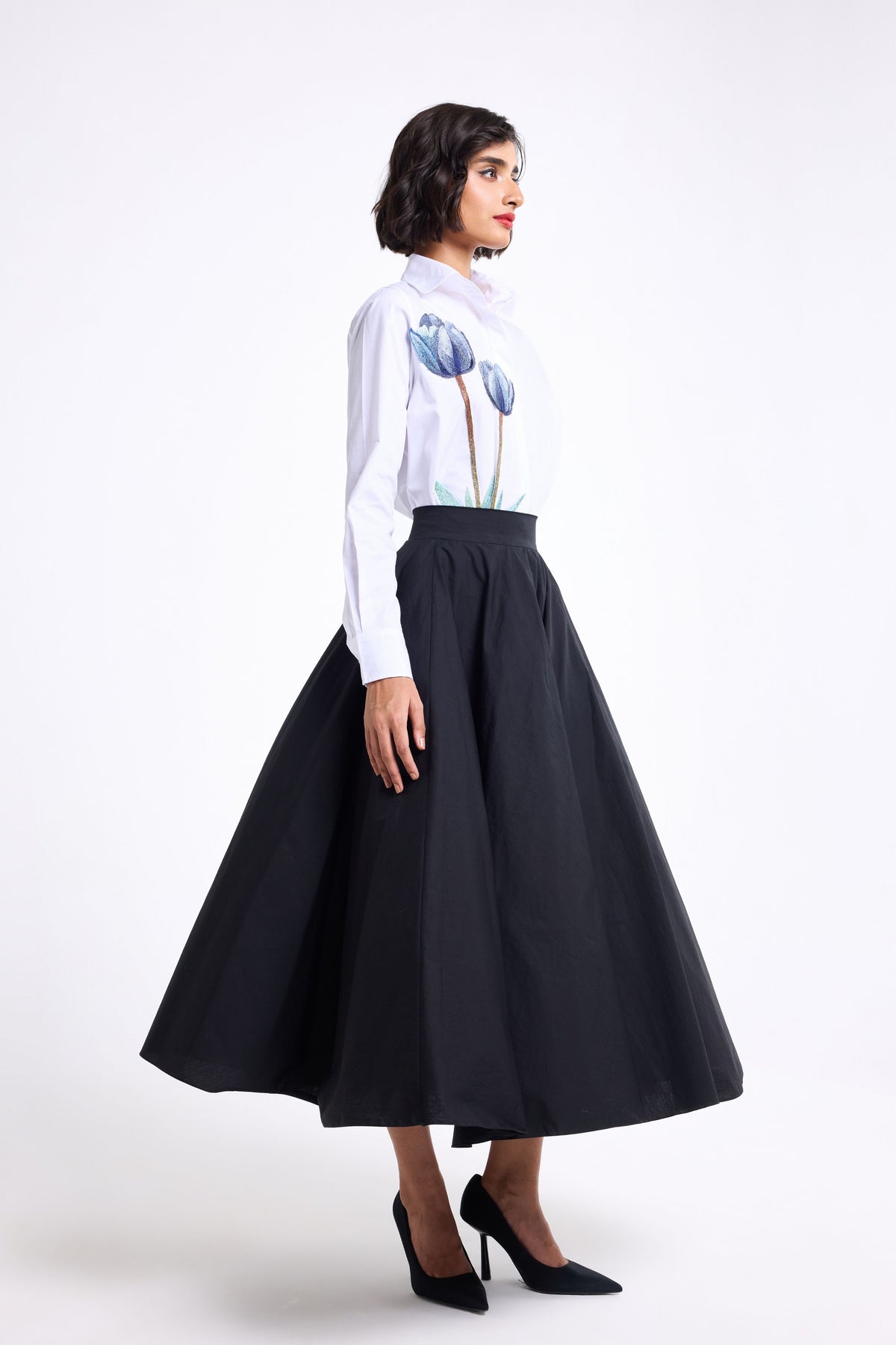 Panelled Midi Skirt
