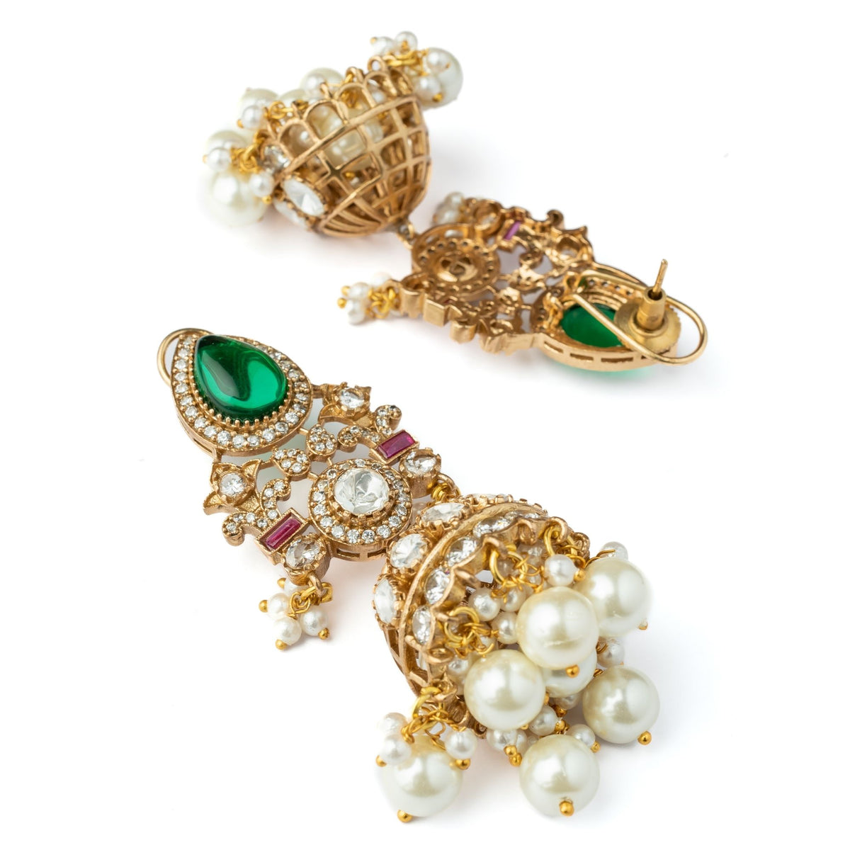 Gold Plated Necklace Set With Maangtikka