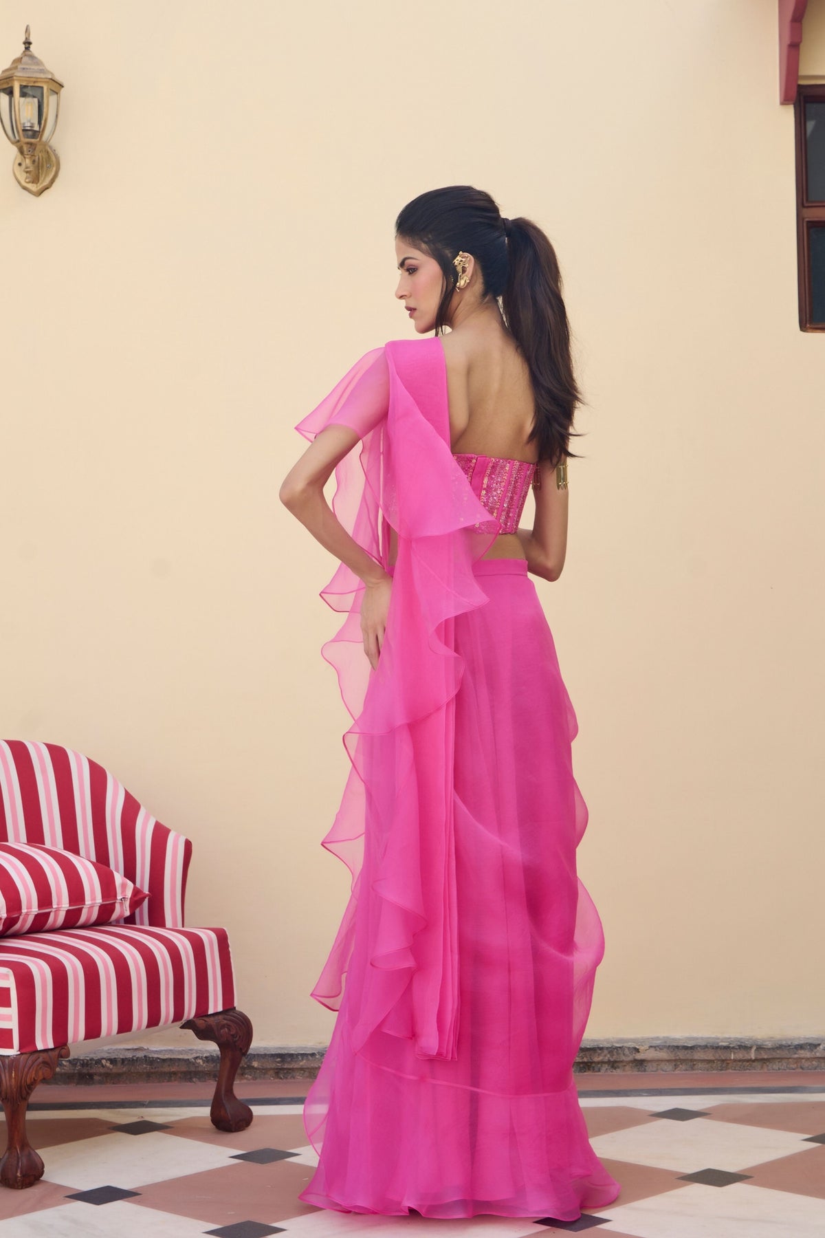 Siren Pink Saree