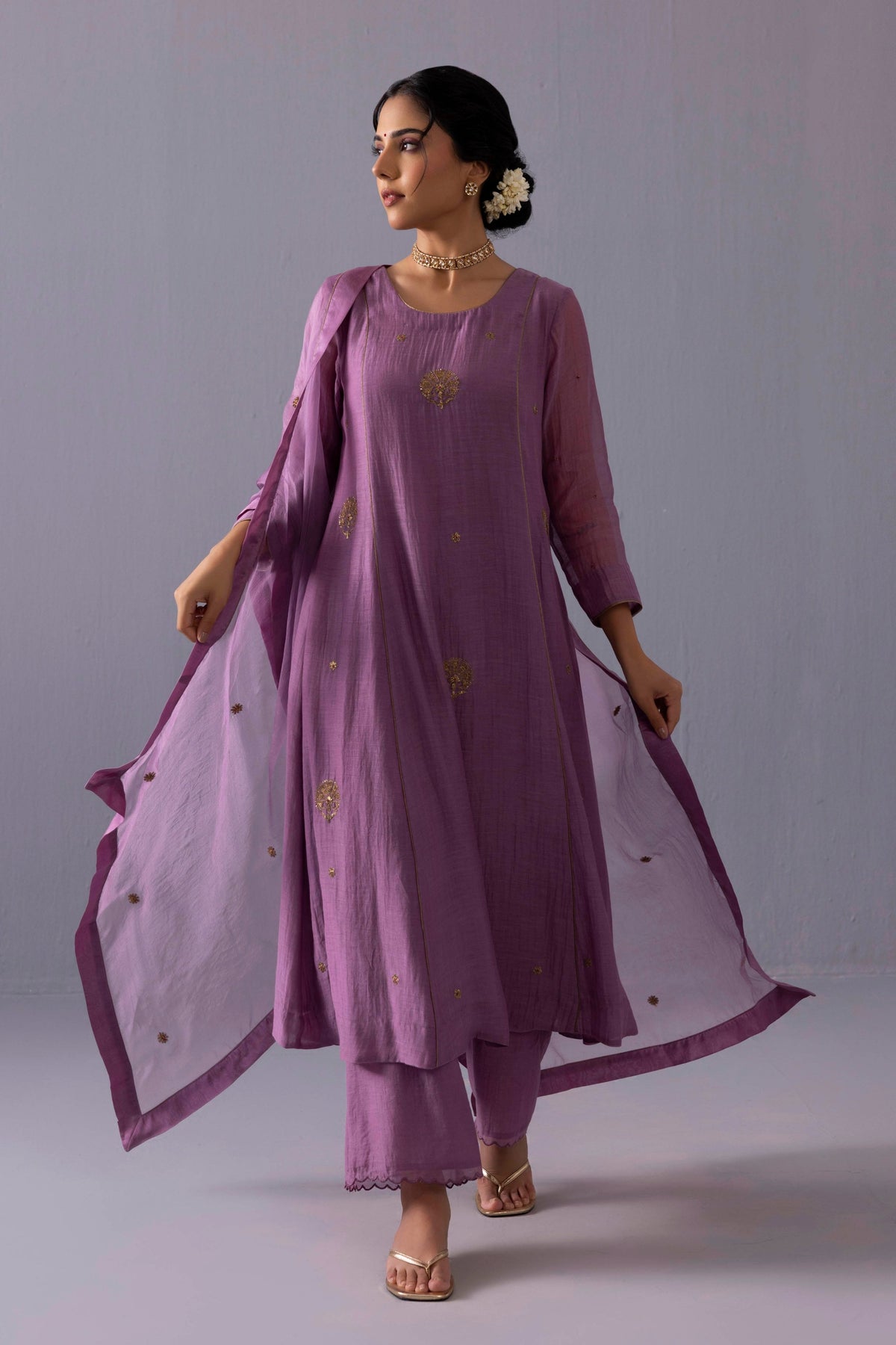 Noor Purple Kurta Set