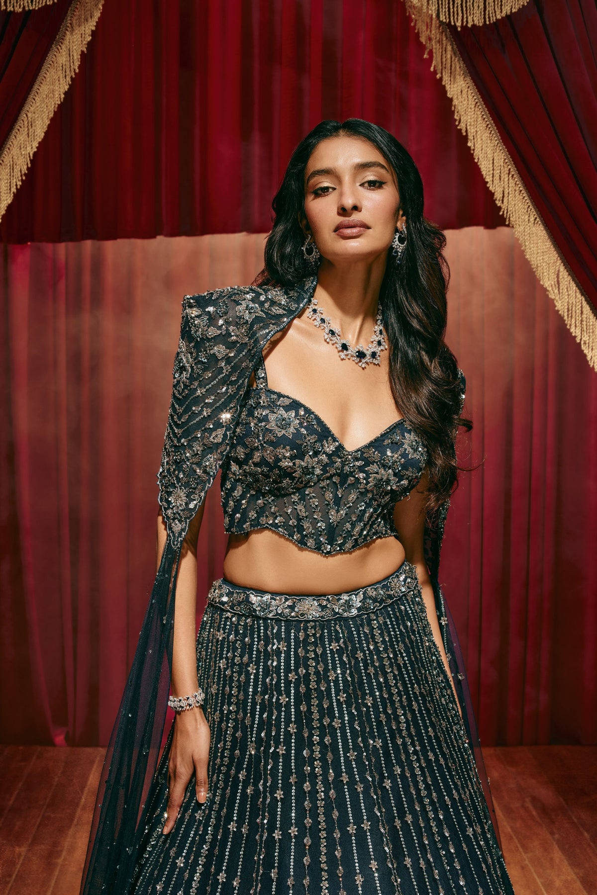 Susanna Blue Lehenga Set