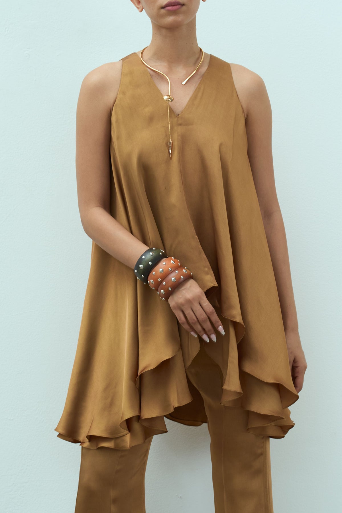 Fawn Gold Dahlia Set