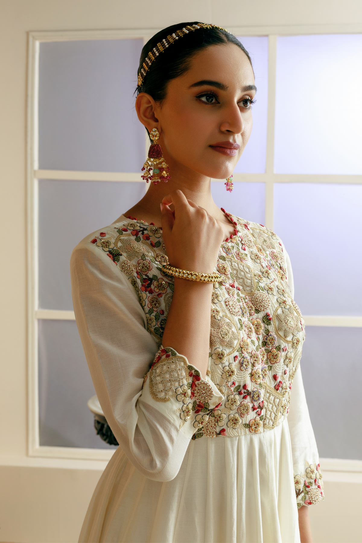 Dabka Embroidered Anarkali