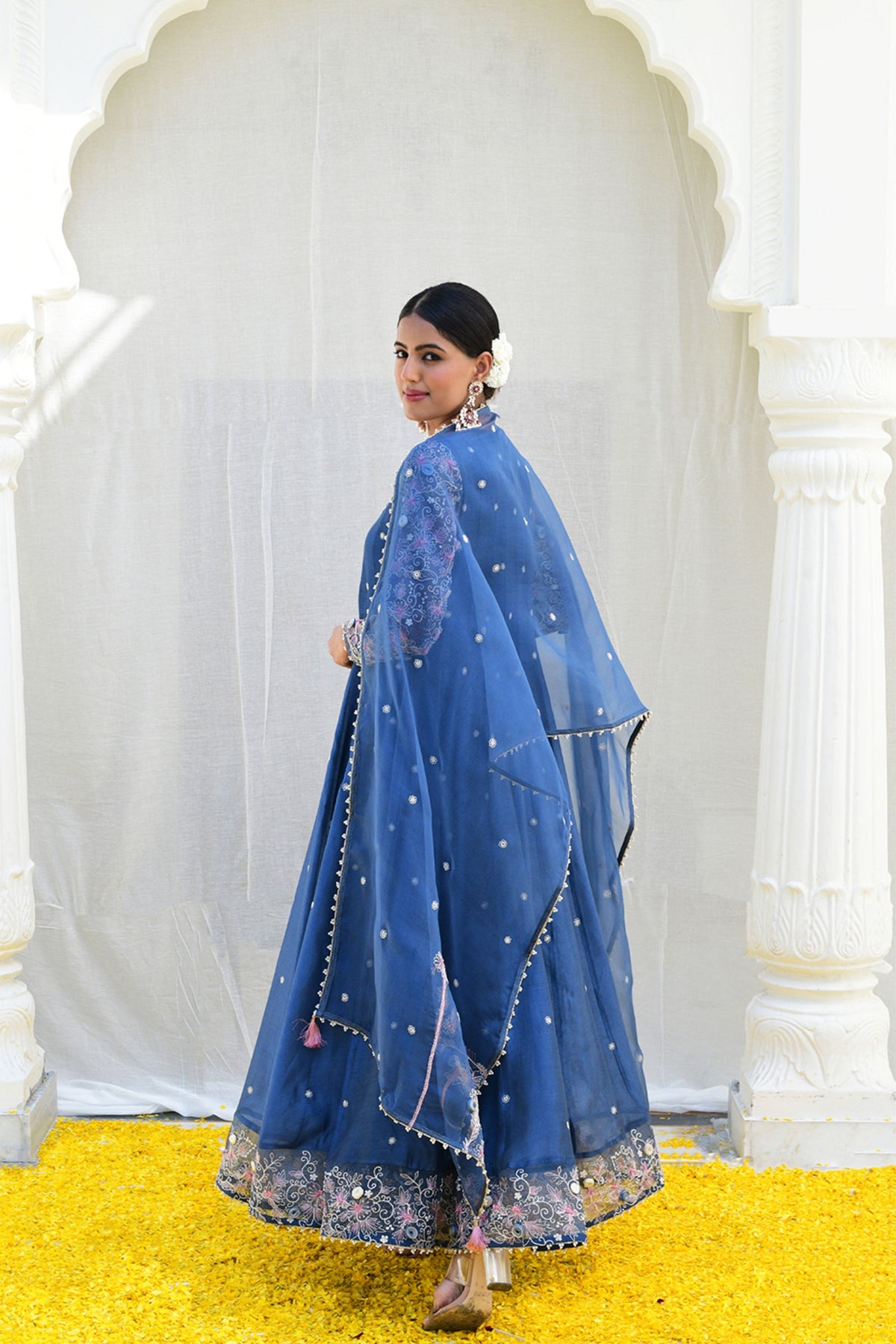 Blue Reef Anarkali set