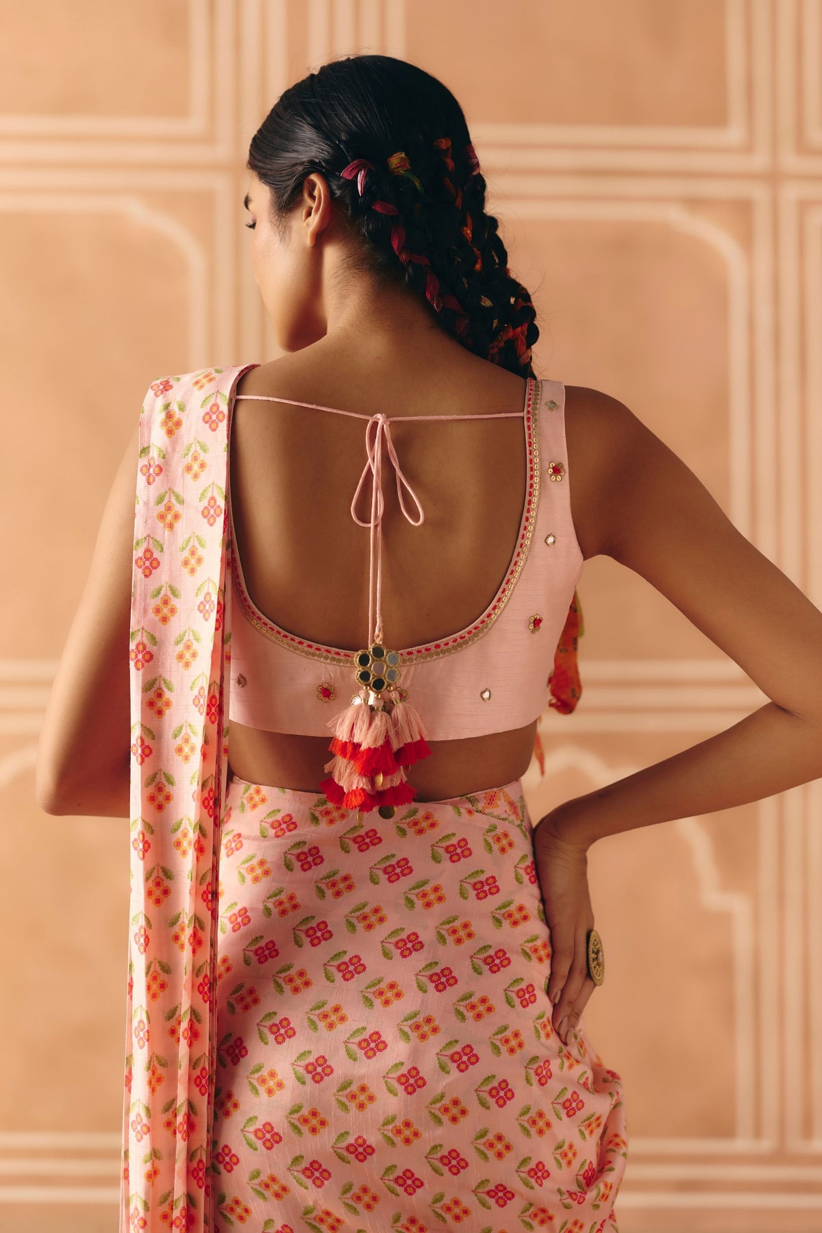 Blush Pink Pre Draped Spree