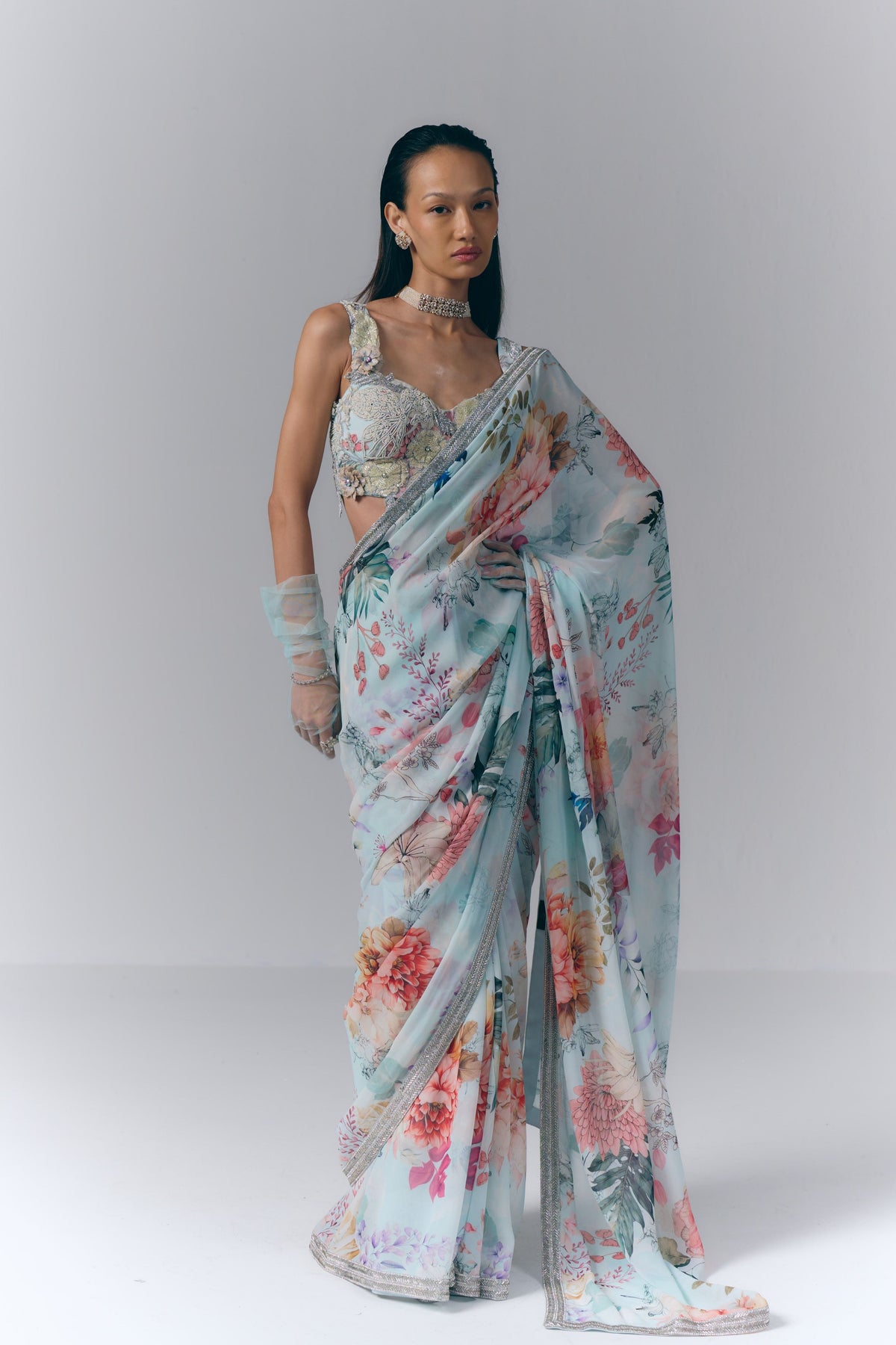 Ethereal Bloom Saree