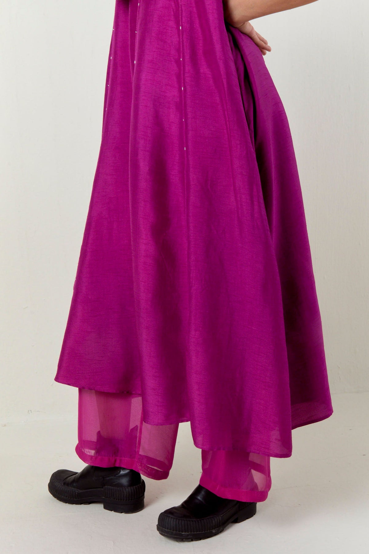 Paneled Embroidered Tunic Set