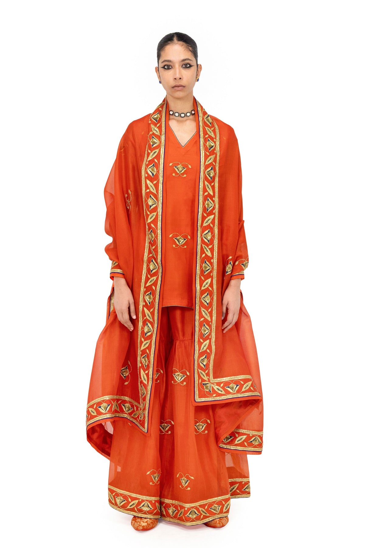 Dharnok Gerua Dupatta