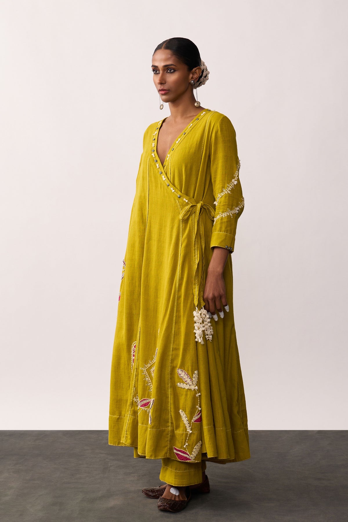 Hansa Yellow Kurta With Pants