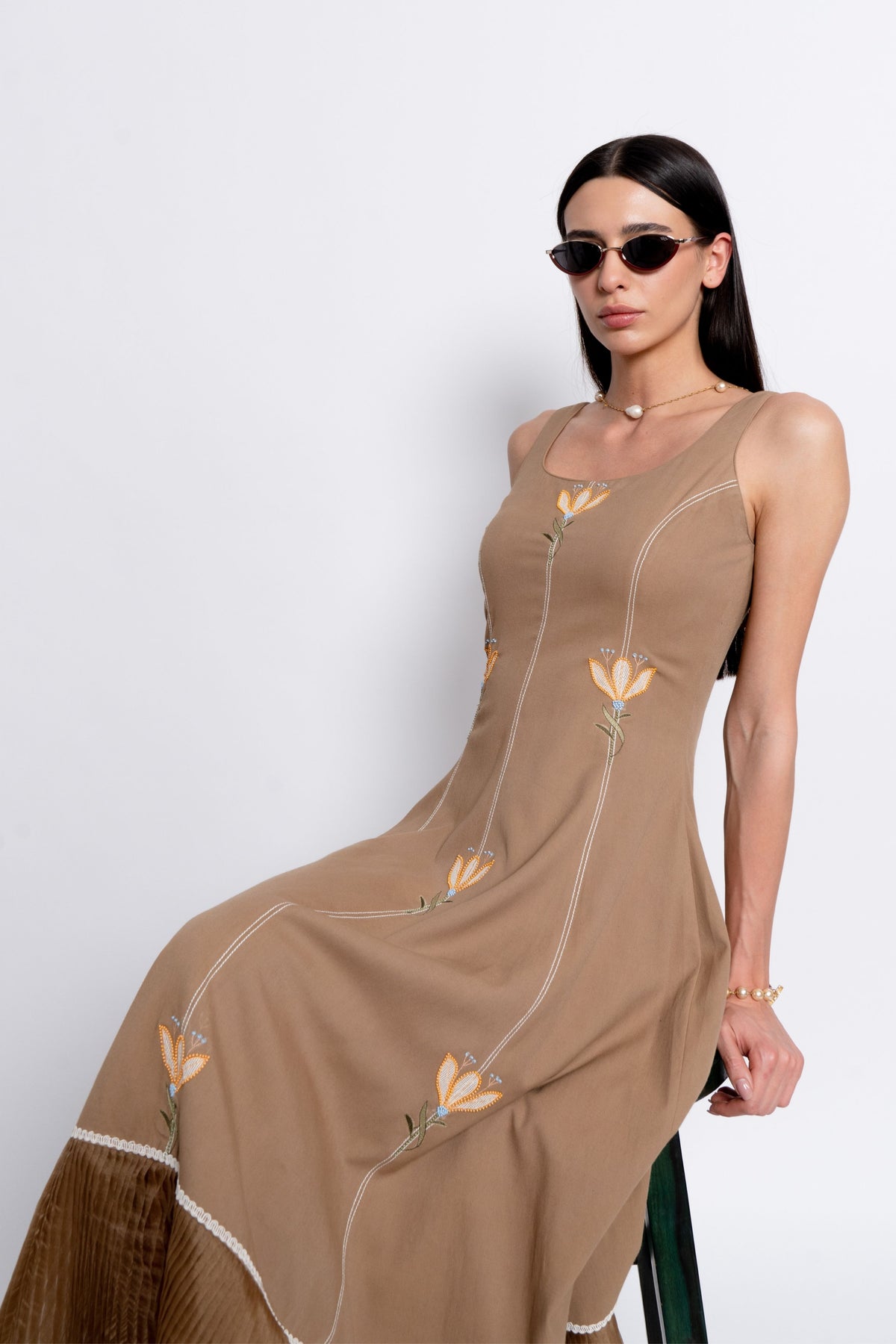 Mandra Brown Dress