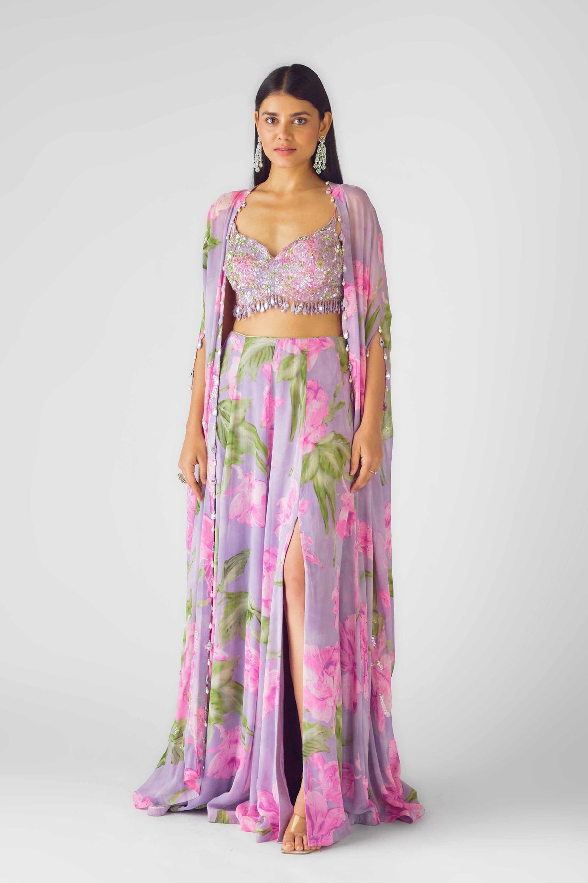 The Mystical Lilacs Cape Set