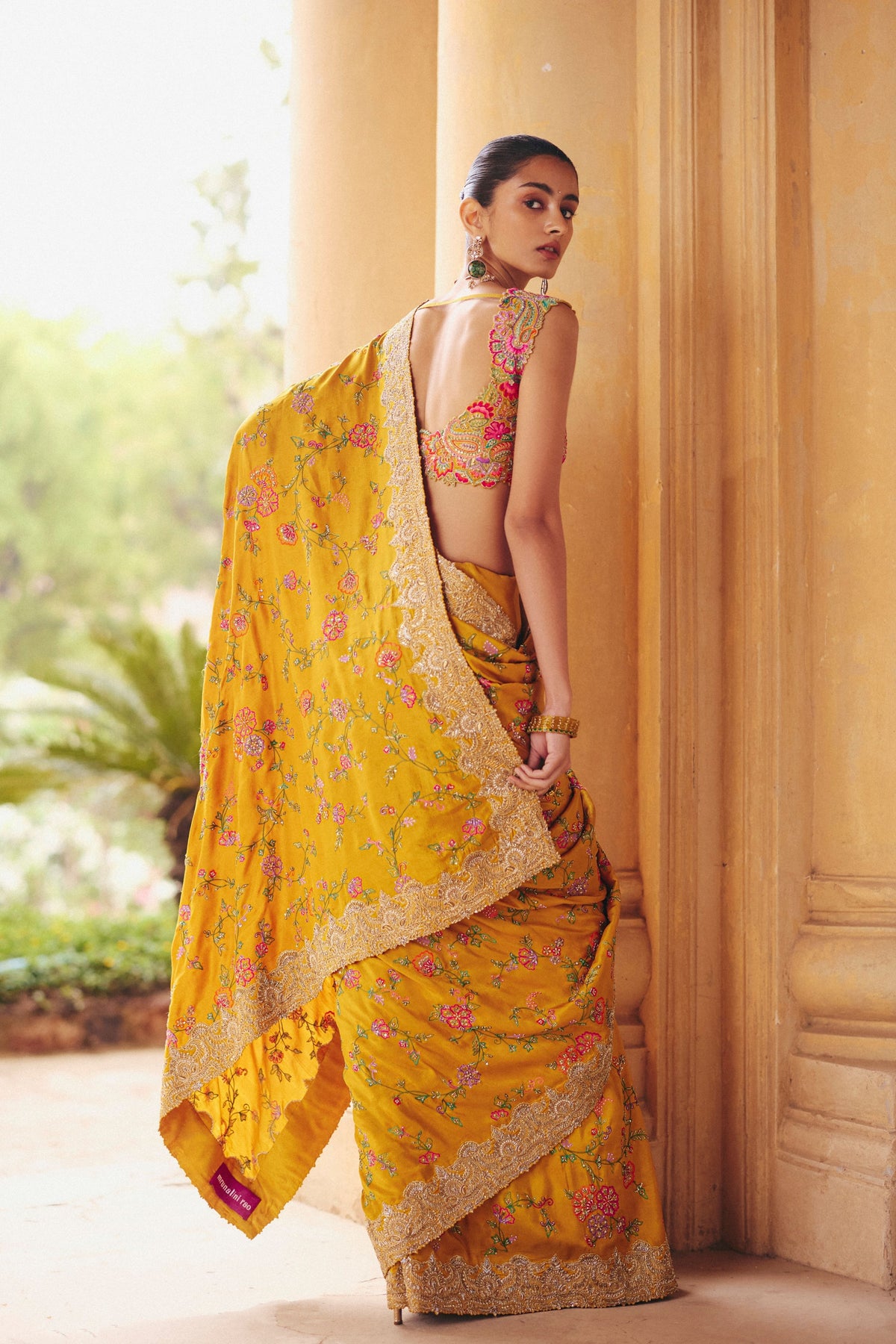 Yellow Dhruvi Saree Set