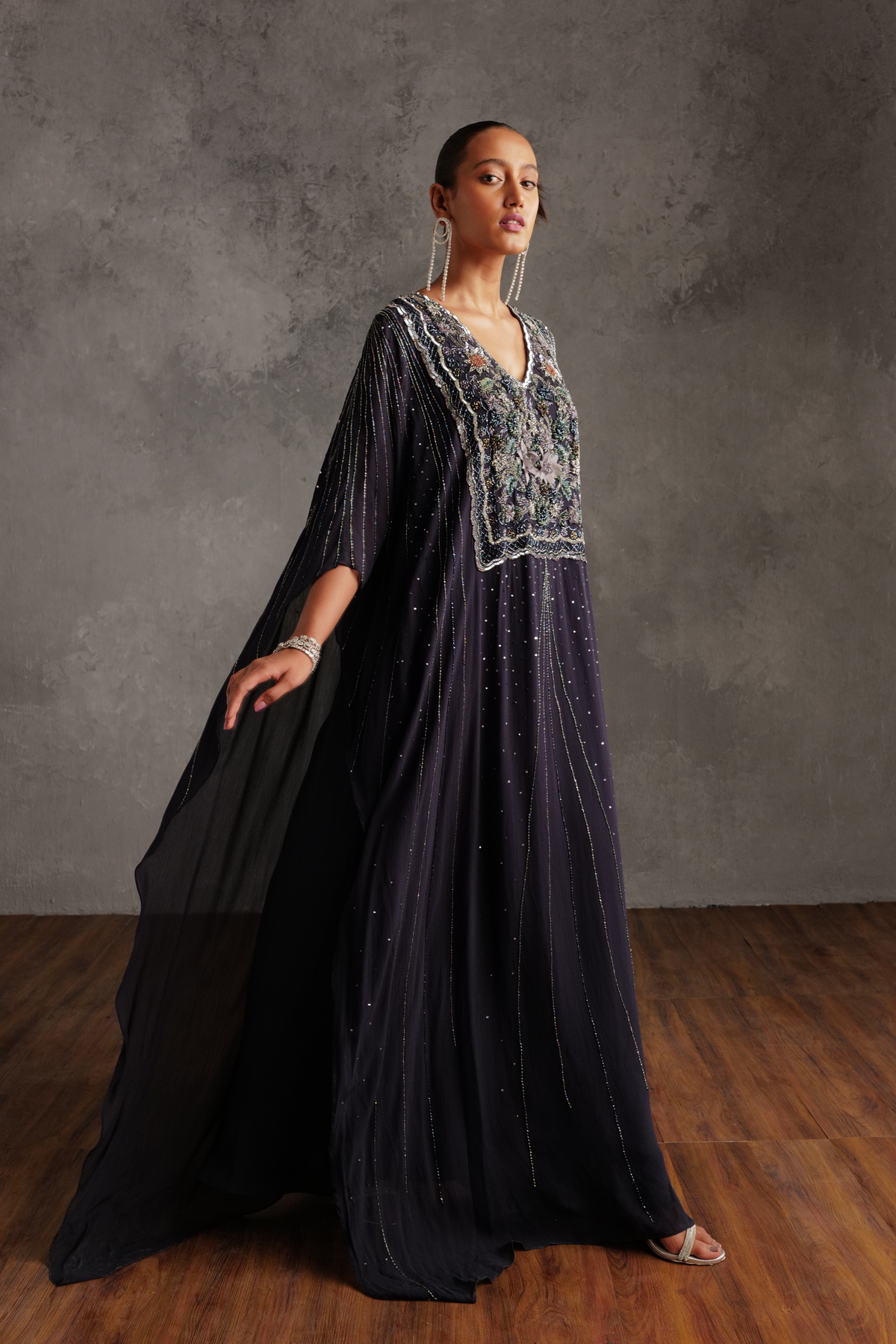 Silvia Dress In Navy Blue