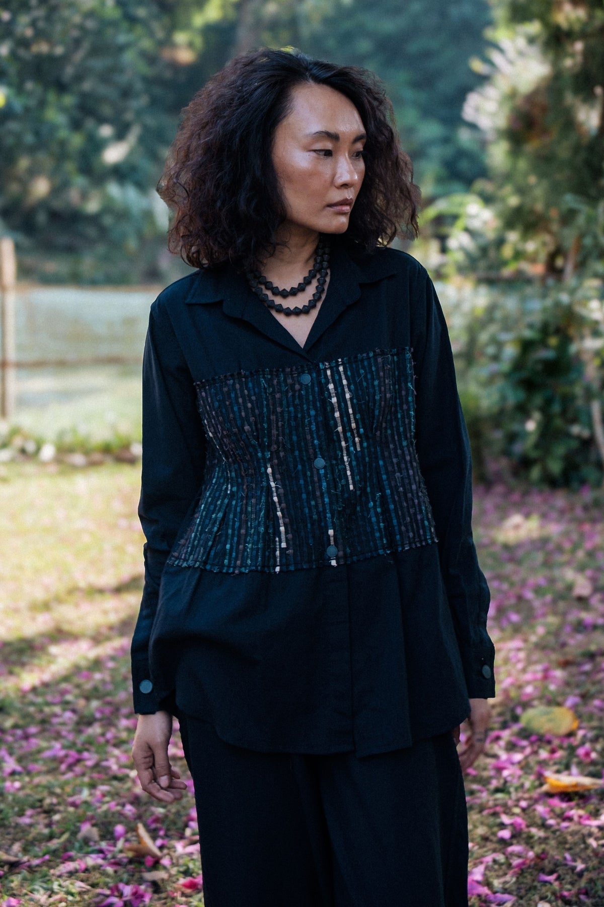 Hunza  Black Green Shirt