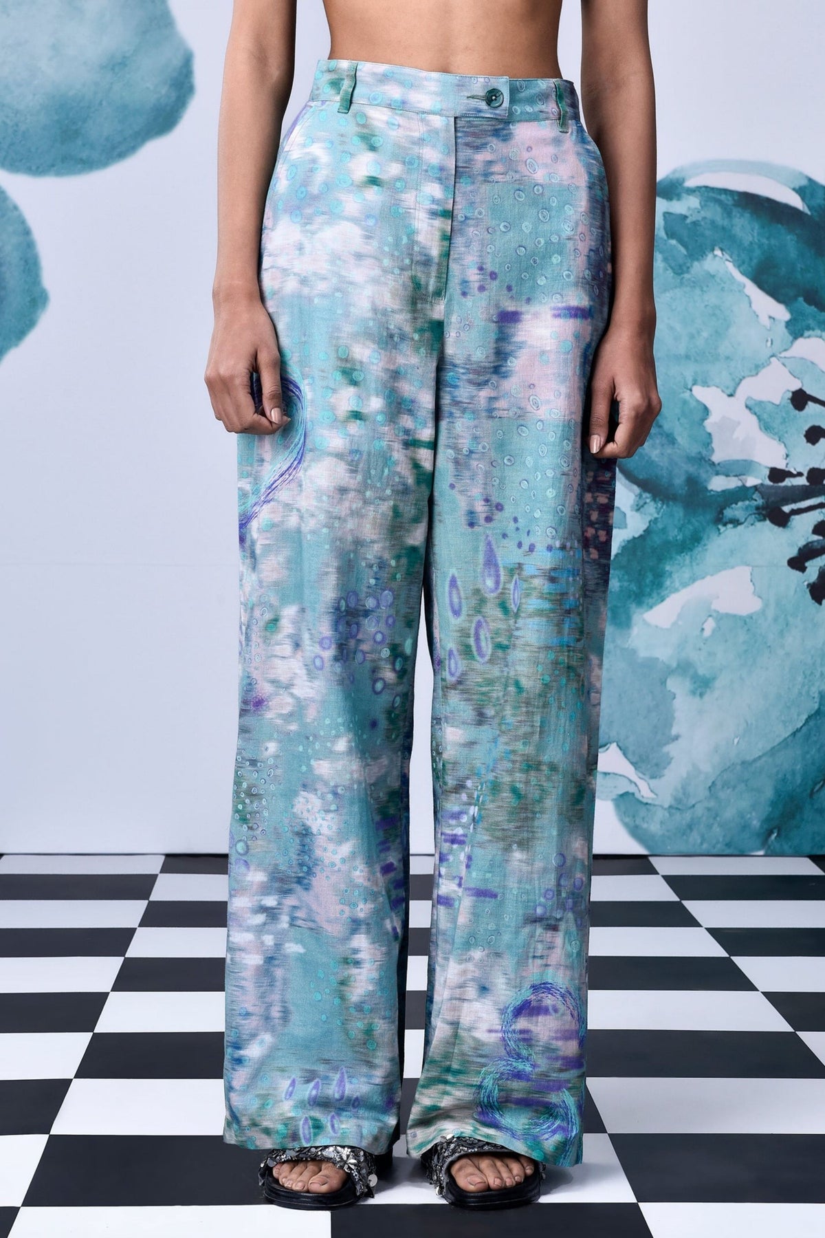 Pool of Tear Trouser Nile Green