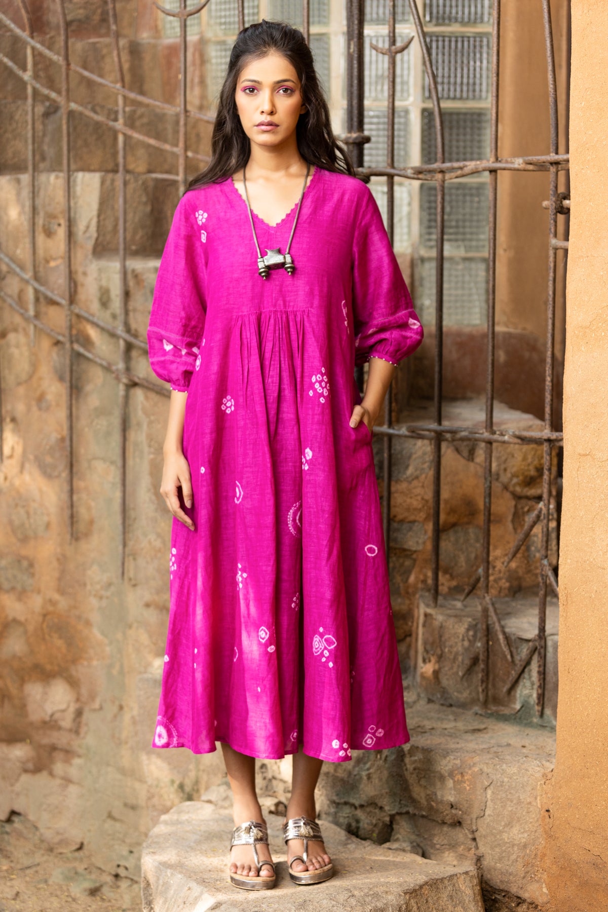 Plum Pink Yashita Dress