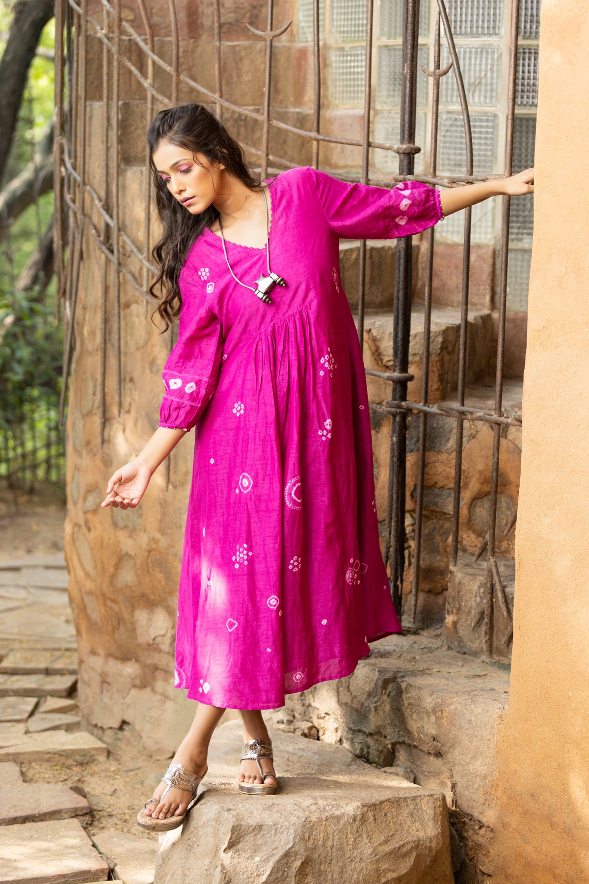 Plum Pink Yashita Dress