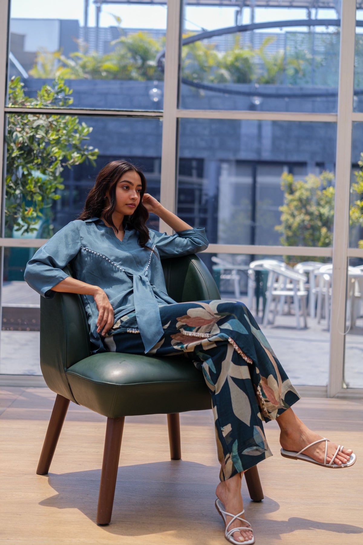Cobalt Floral Co-ord Set