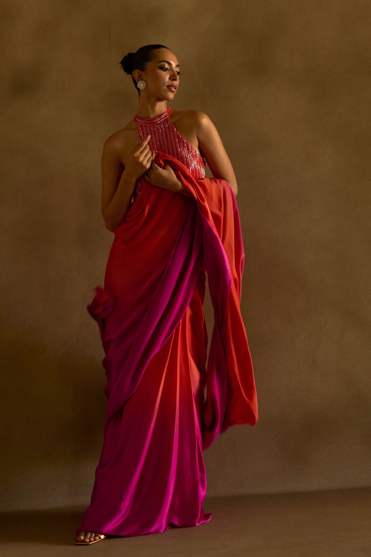 Candy Draped Saree Set