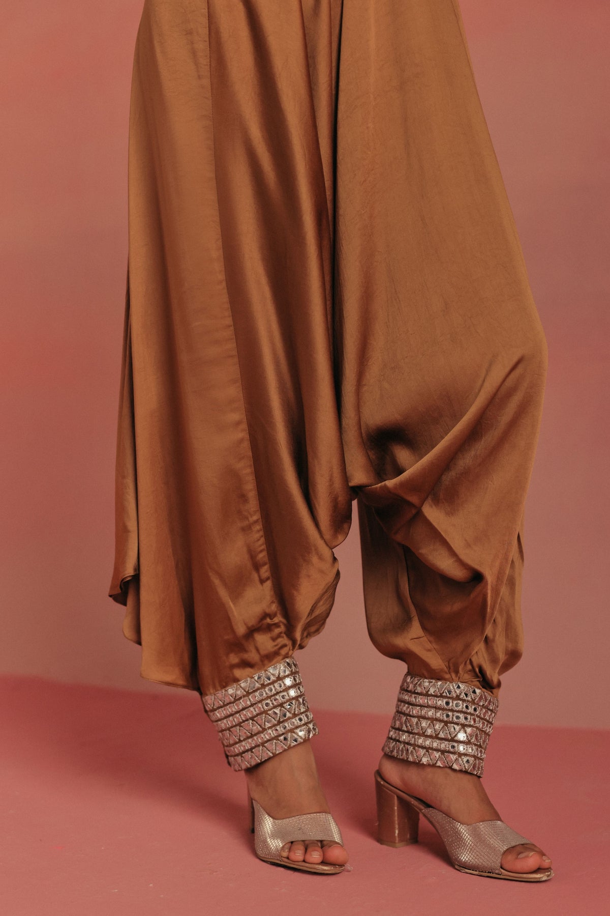 Natural Gold Crop Jacket Set