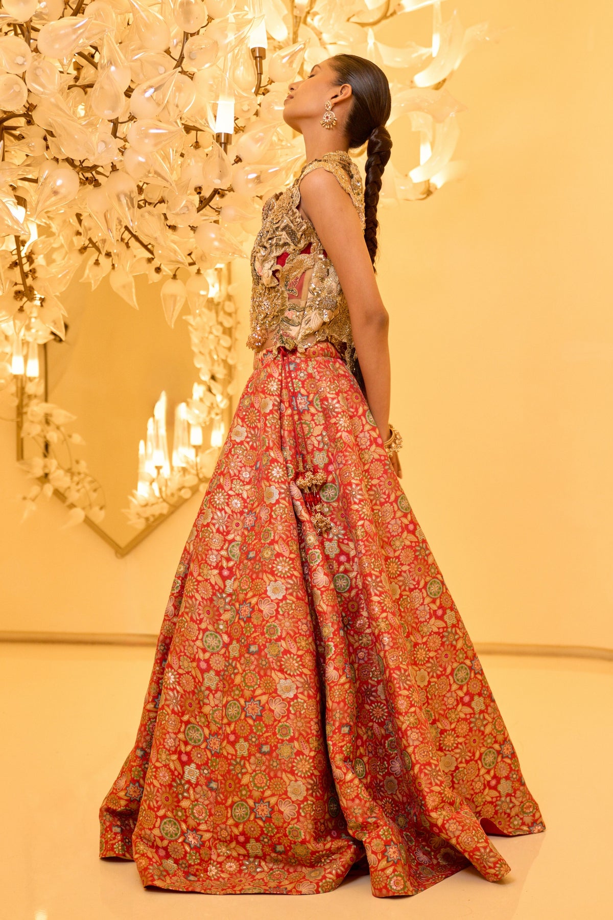 Brocade Skirt Set