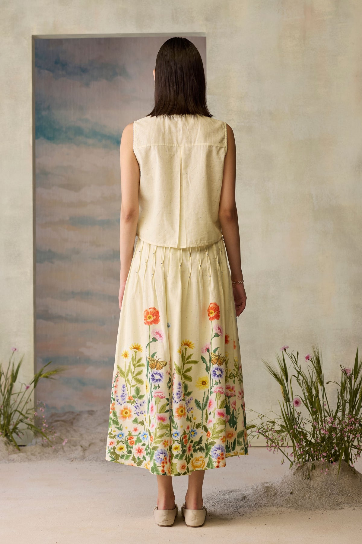Moonlight Floral Skirt