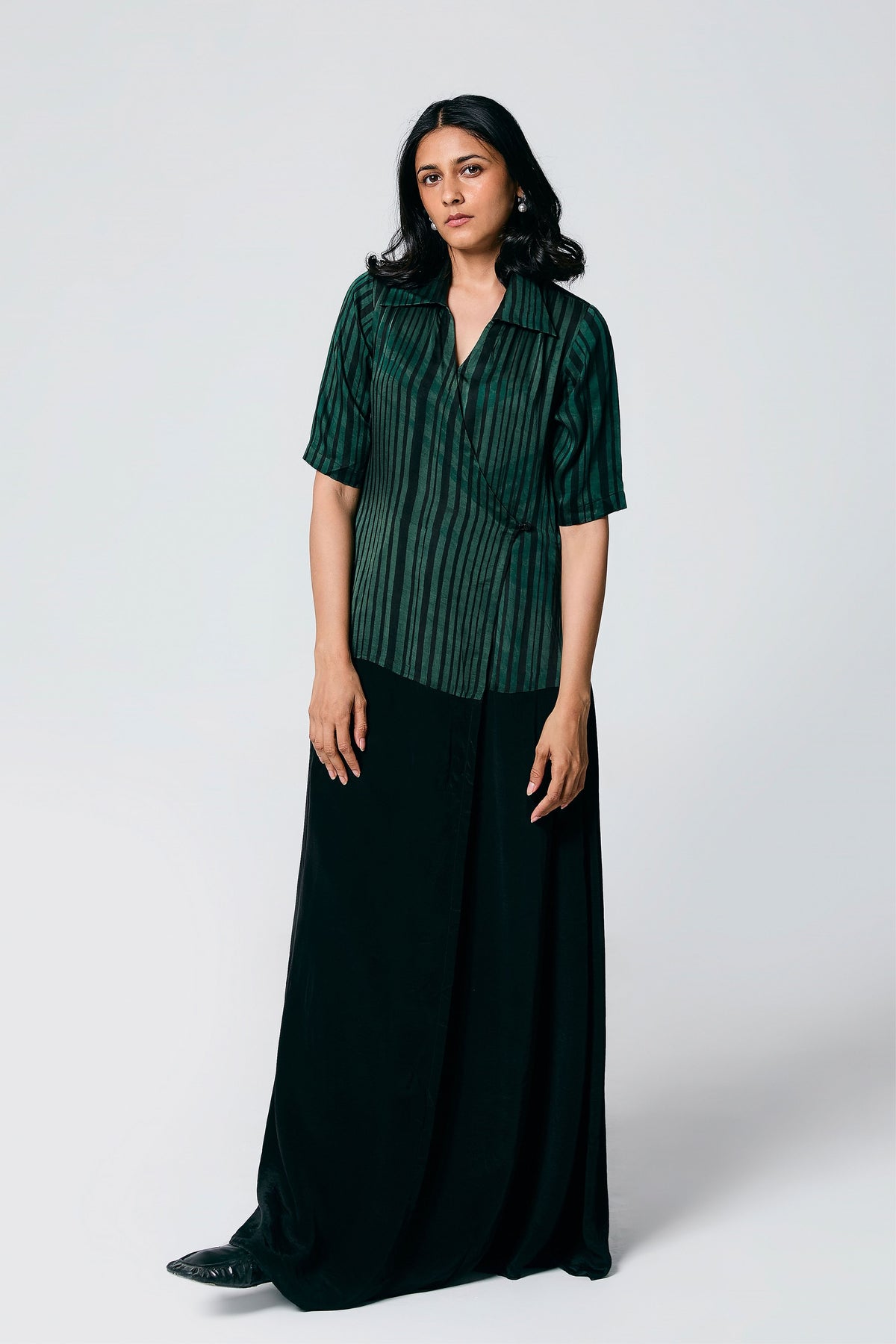 Green Stripes Dress