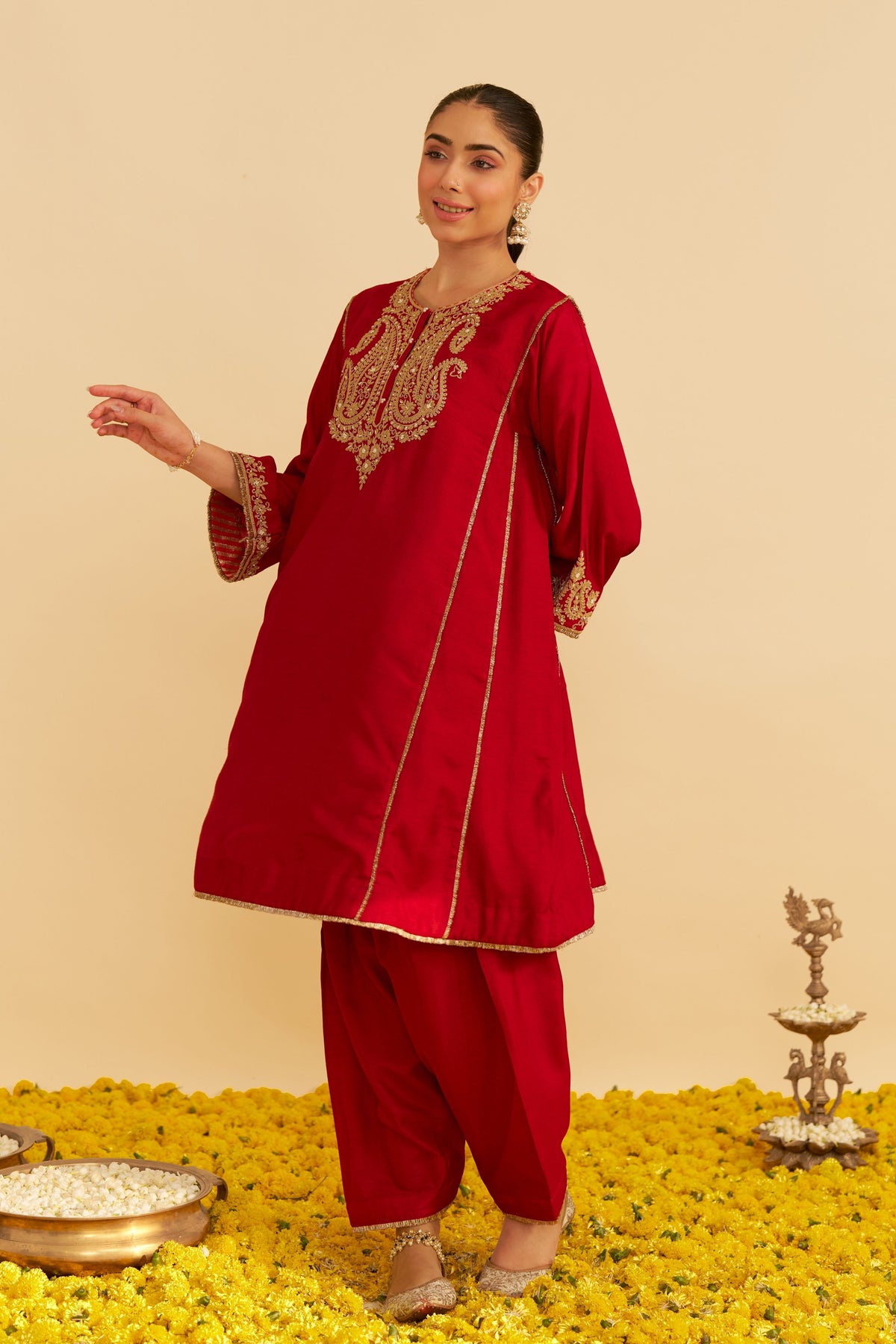 Deep Red Salwar Set