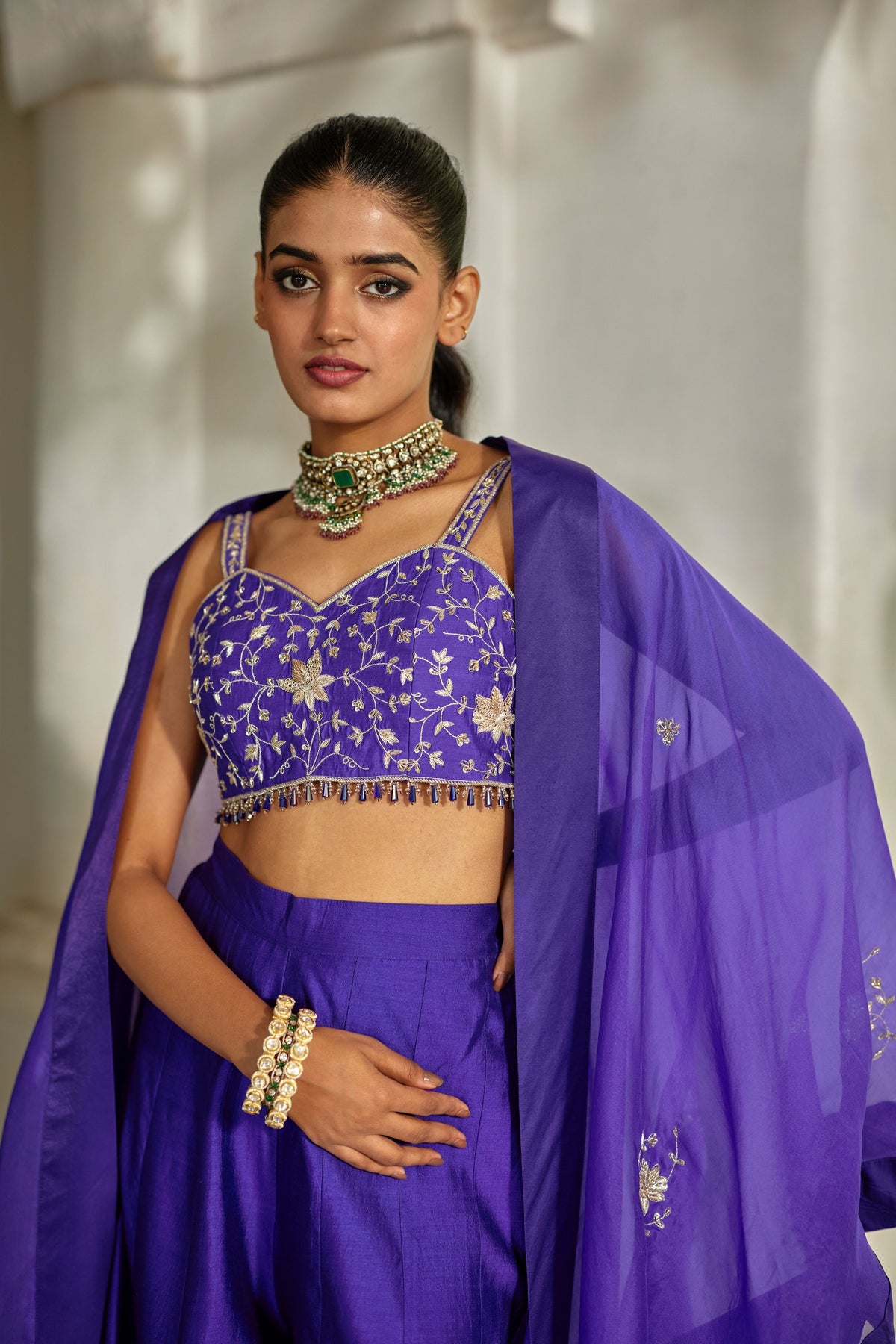 Zilu Cape Palazzo Set